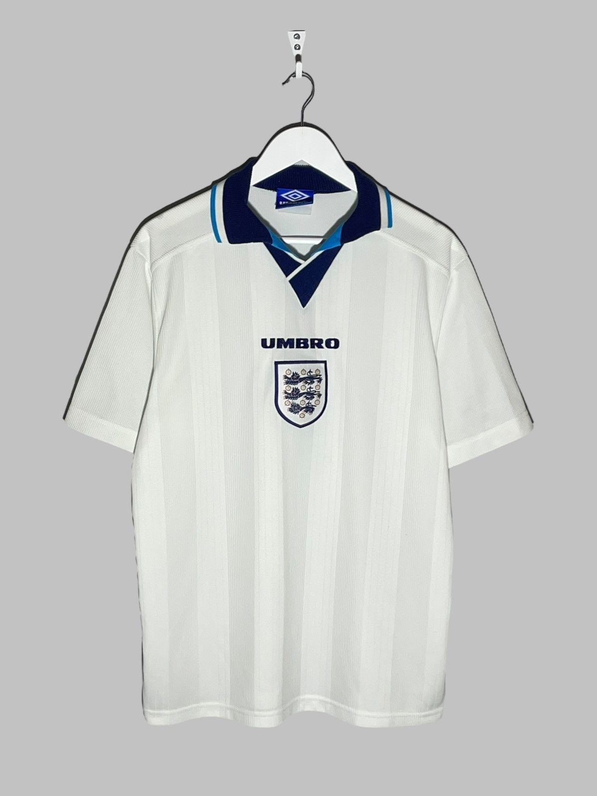 Umbro × Vintage National Team England Umbro 1996 Home Vintage Football Shirt Size US L / EU 52-54 / 3 - 1 Thumbnail