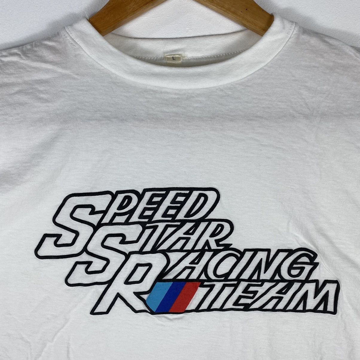 Vintage Vintage 80's SPEED STAR RACING Team Graphic Tee Shirt Size US L / EU 52-54 / 3 - 3 Thumbnail