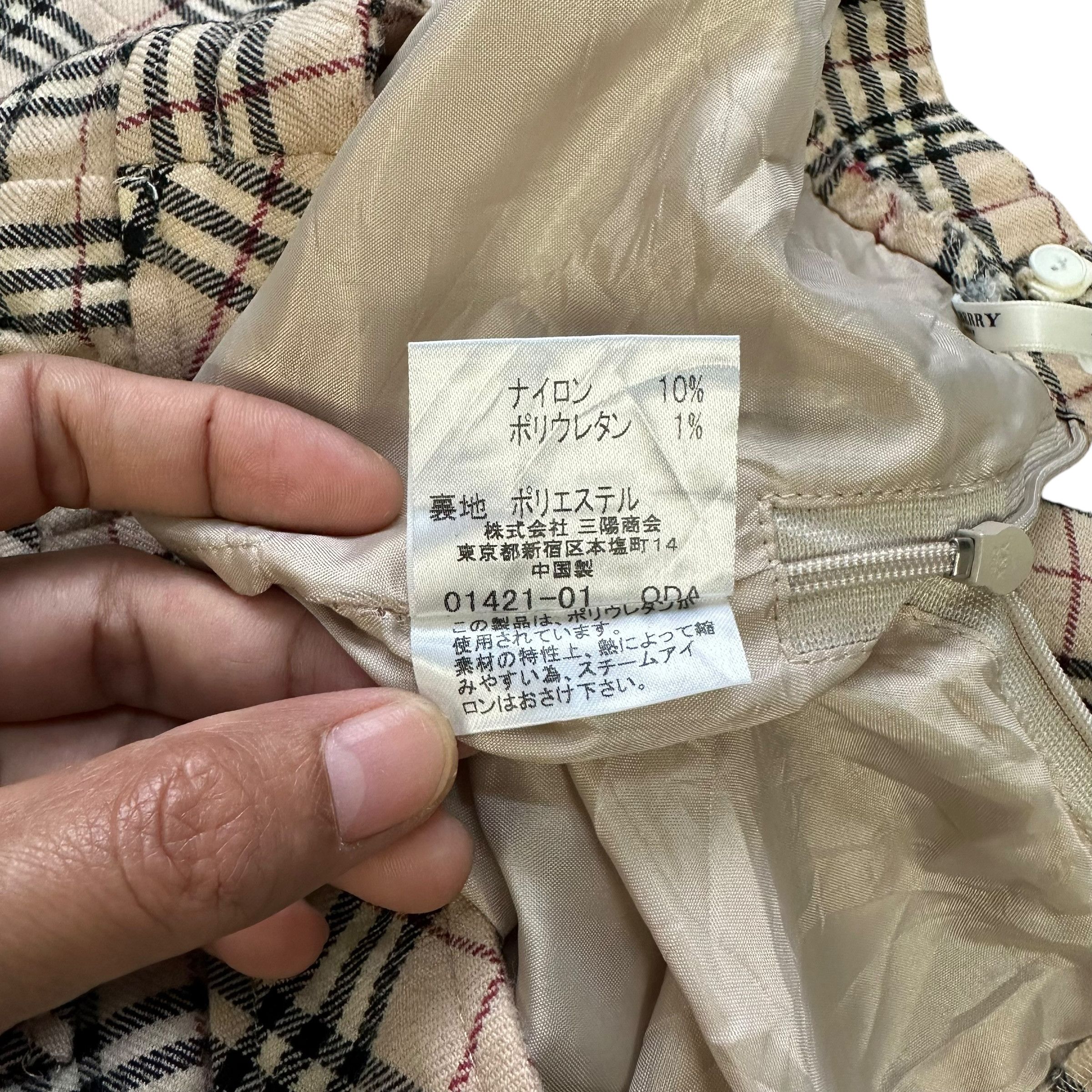 Burberry BURBERRY LONDON Nova Check Wool Mini Skirts #A57-1131 Size 23" - 8 Thumbnail