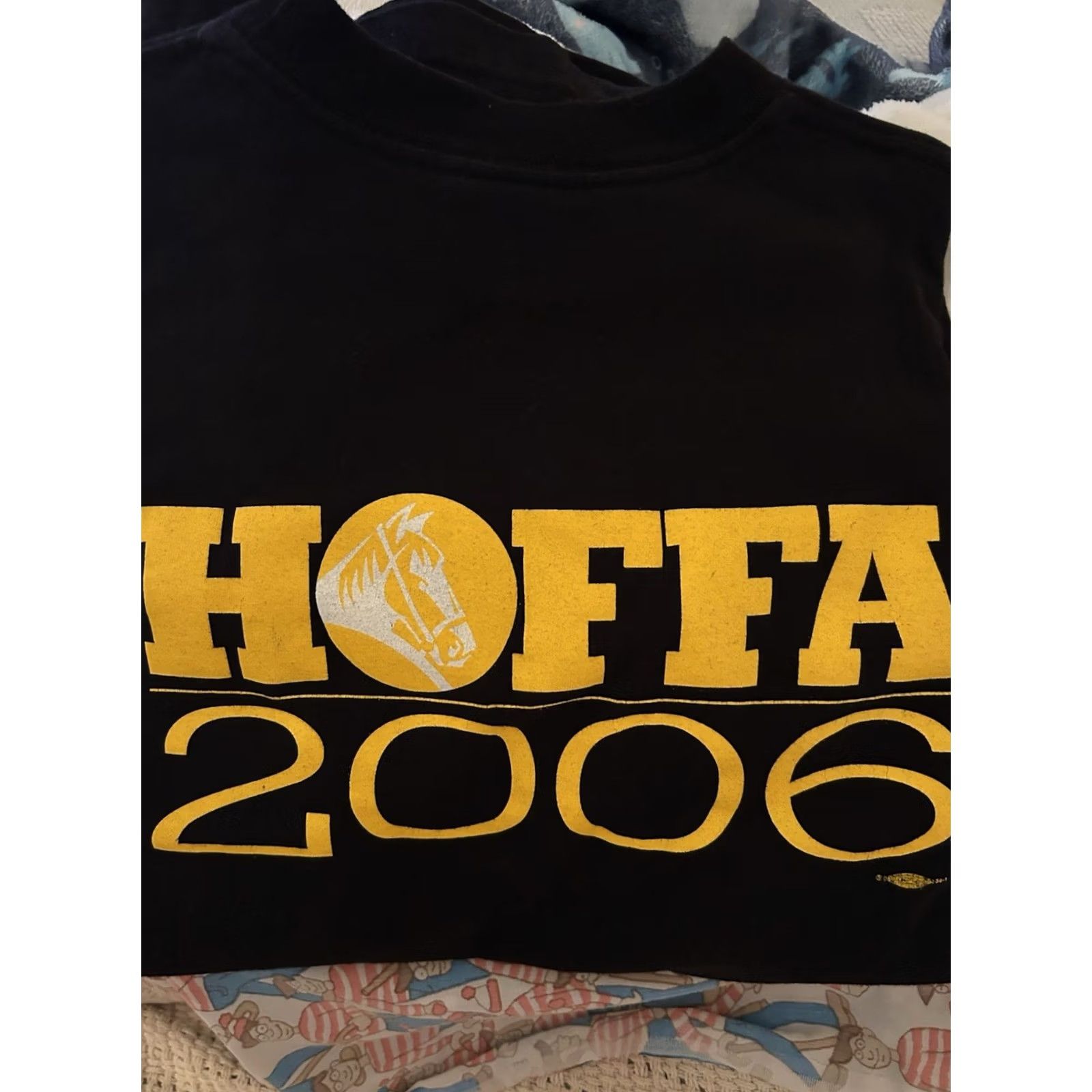 Vintage VINTAGE Bayside T-Shirt Men's Large Black USA 2006 James P. Hoffa Teamsters Graphic Print Front Back-Patriotic Mens Clothing Size US L / EU 52-54 / 3 - 5 Thumbnail