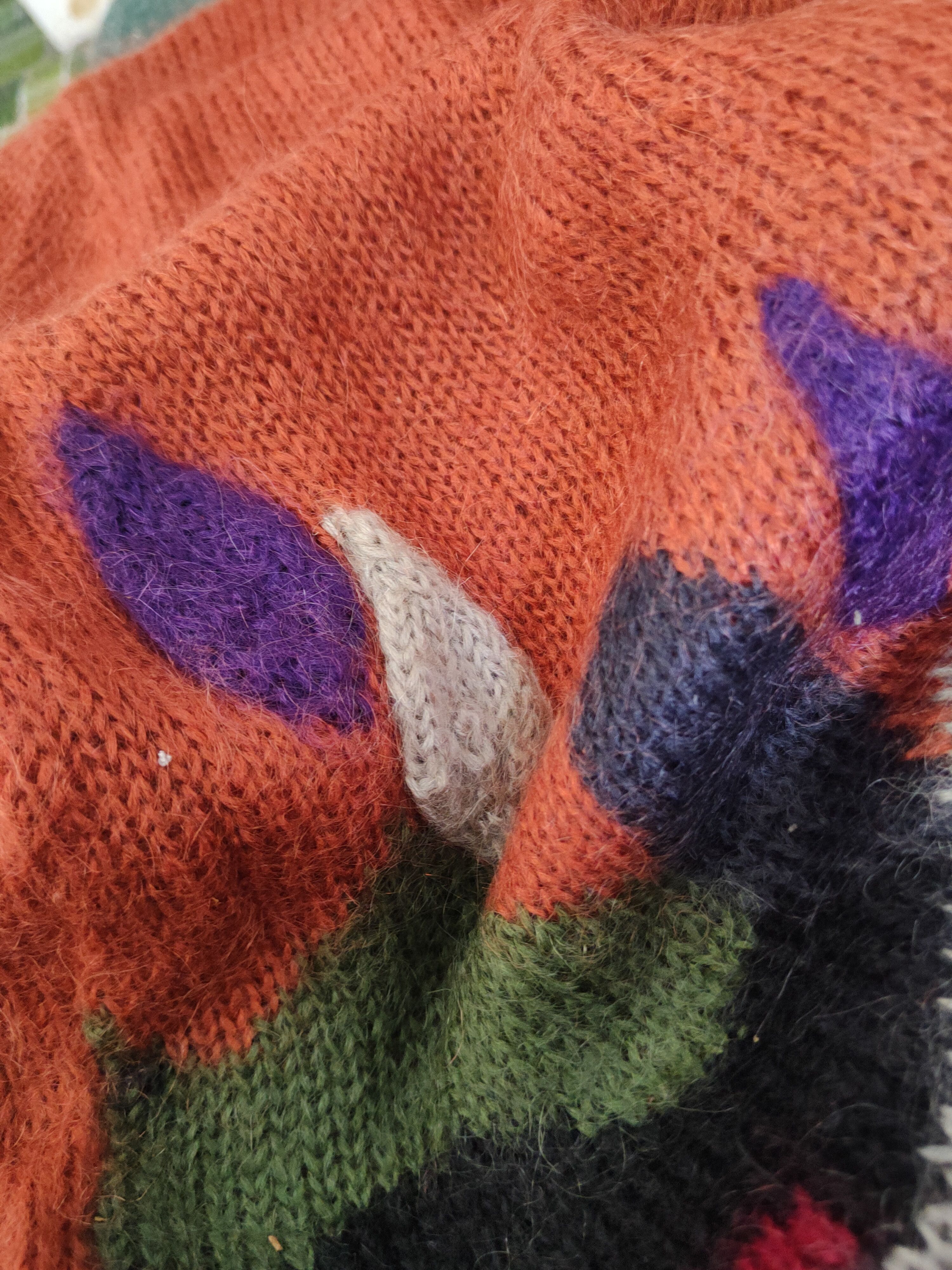 Japanese Brand Carion Dark Orange Knitwear Wool Sweaters #W2139 Size L / US 10 / IT 46 - 10 Thumbnail