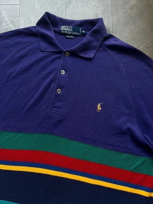 Polo Ralph Lauren Polo Ralph Lauren Size M Polo Shirt Color Block Fine Cotton Size US M / EU 48-50 / 2 - 9 Thumbnail
