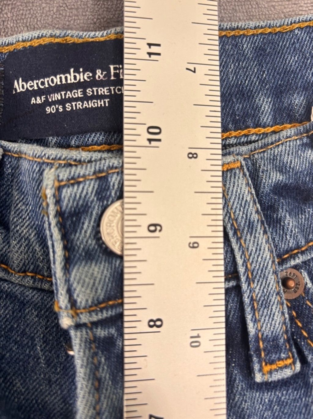 Abercrombie & Fitch Men's Abercrombie & Fitch Jeans, 28x34, Blue Size 28" / US 6 / IT 42 - 5 Thumbnail