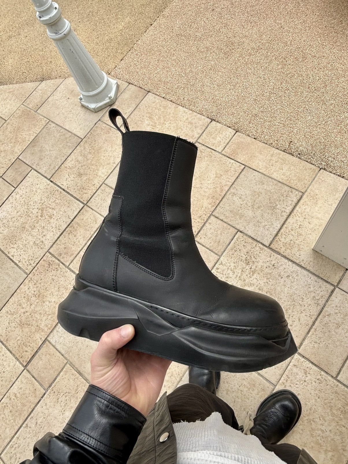 Rick Owens Rick Owens Beatles abstrast vegan leather Size US 9 / EU 42 - 1 Thumbnail