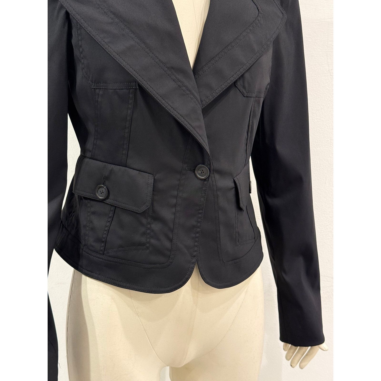 Gucci A/W2003 Gucci by Tom Ford structured wide collar jacket Size M / US 6-8 / IT 42-44 - 4 Thumbnail