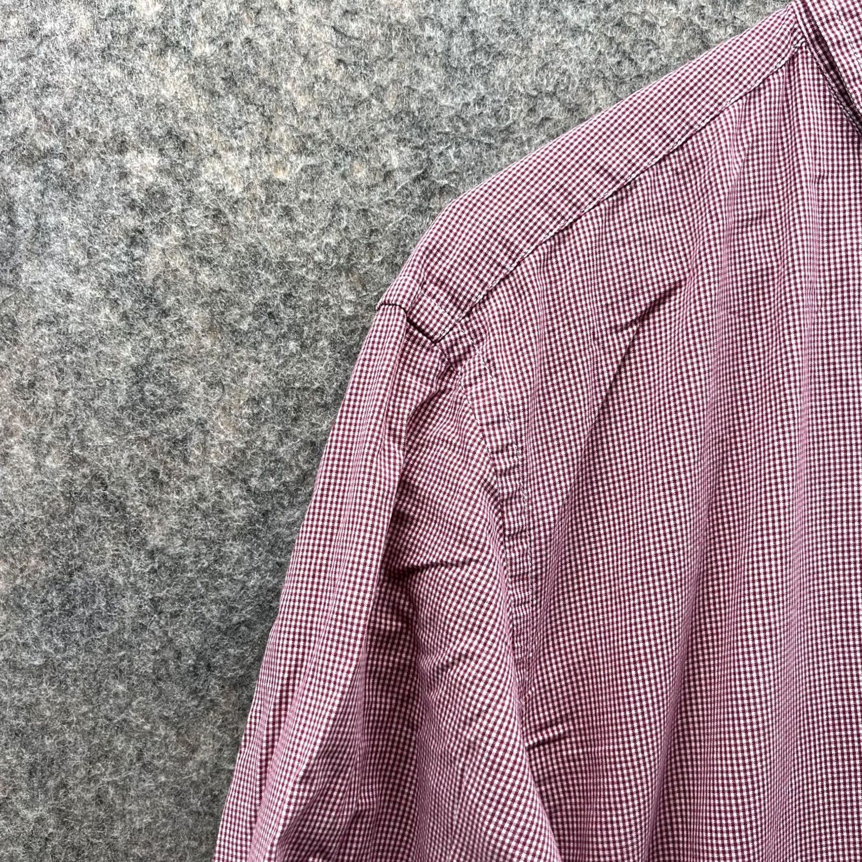 J.Crew J. CREW Shirt Men Large Red Button-Down Gingham Pocket Casual Preppy Button-Up Regular Fit Shirt Size US L / EU 52-54 / 3 - 3 Thumbnail