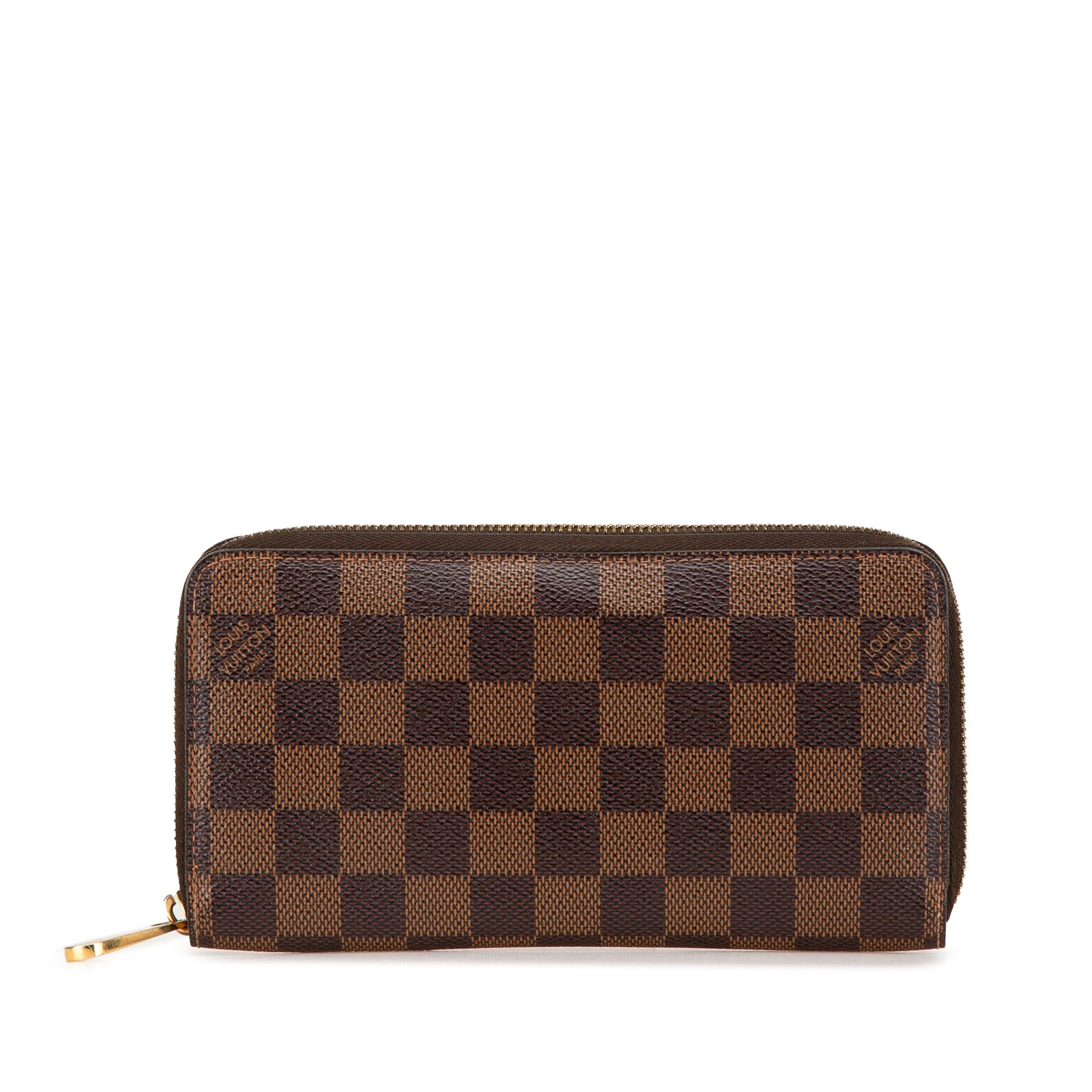 Louis Vuitton Louis Vuitton Damier Ebene Zippy Long Wallet Brown Size ONE SIZE - 1 Thumbnail