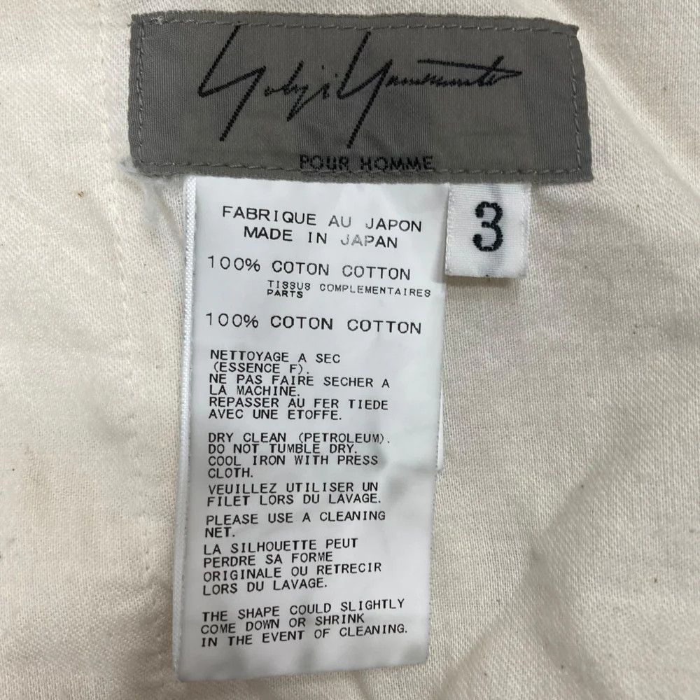 Yohji Yamamoto Yohji Yamamoto pour homme/Black x Ivory Pants Size US 34 / EU 50 - 5 Thumbnail