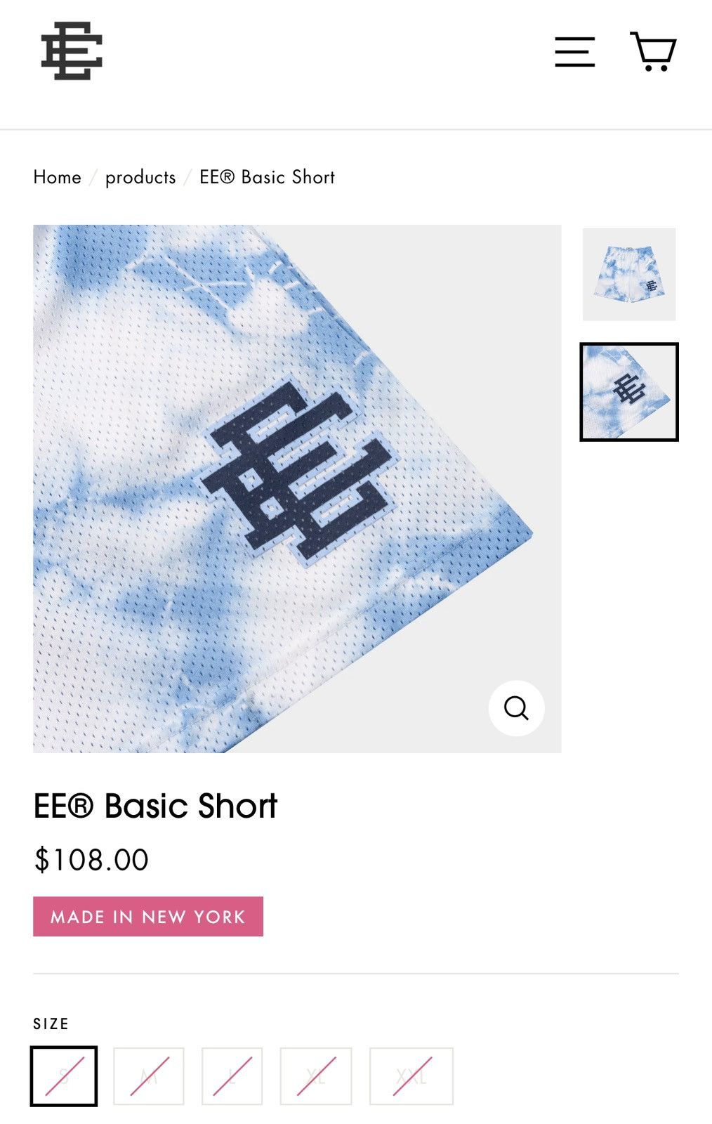 Eric Emanuel NEW Eric Emanuel Basic Shorts Sky Dye Large Size US 34 / EU 50 - 9 Thumbnail