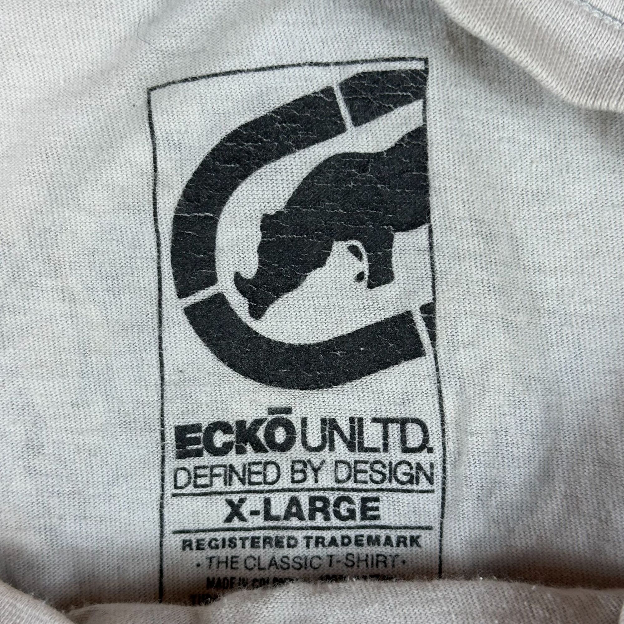 Vintage Ecko Unlimited Mens X-Large Graphic T-Shirt Gray Cotton Blen Size US XL / EU 56 / 4 - 3 Thumbnail
