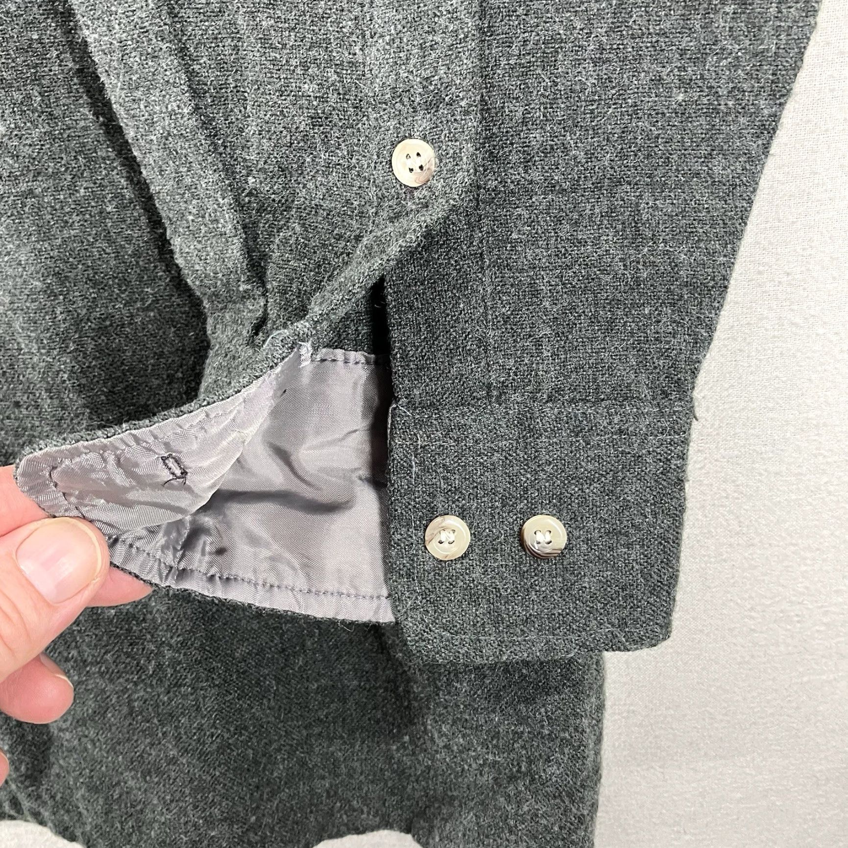 Vintage VINTAGE Scandia Woods Shirt Jacket Men XL Gray Plaid Flannel 90s Shaket Button-Up Pockets Wool Size US XL / EU 56 / 4 - 7 Thumbnail