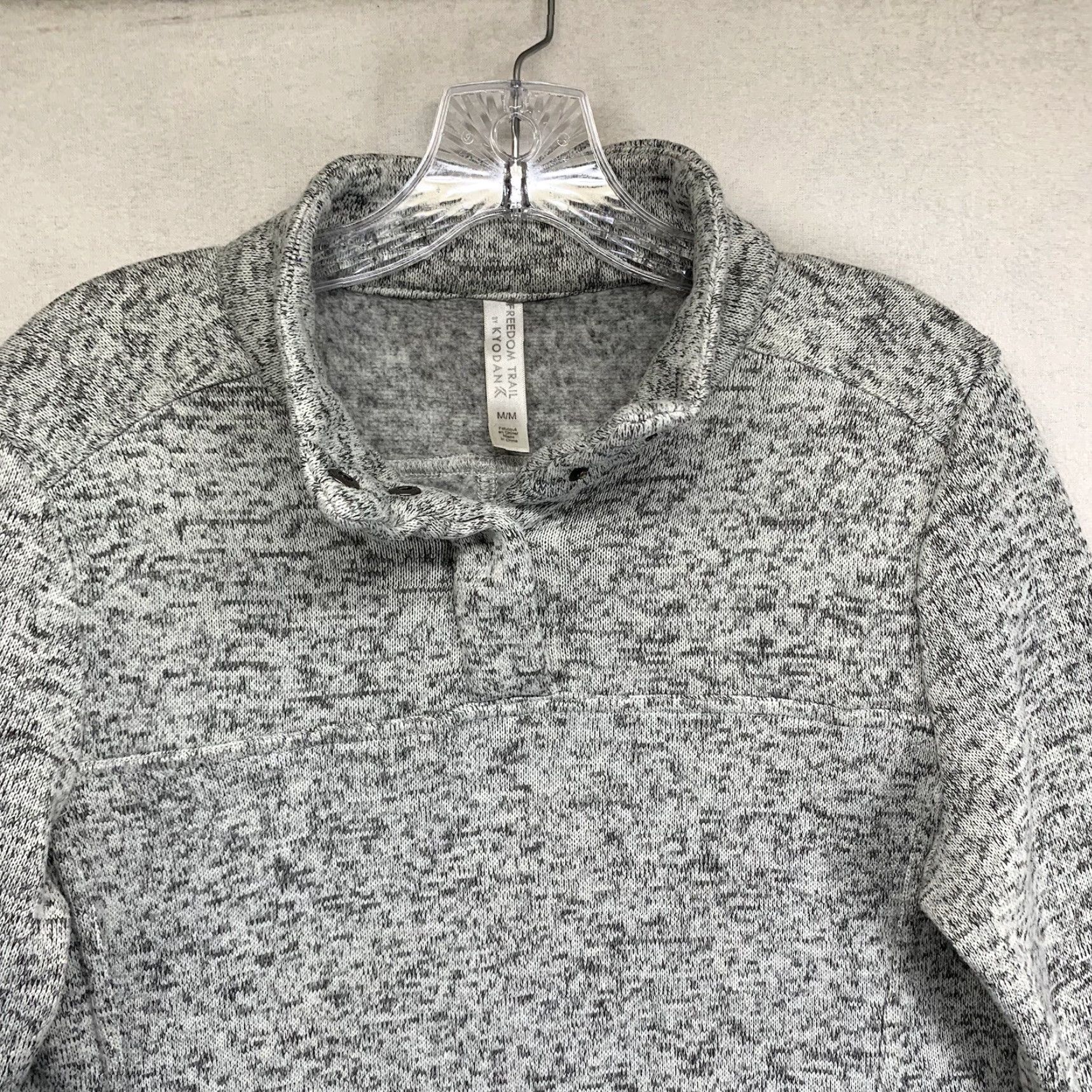 Kyodan KYODAN Pullover Women’s 1/4 Snap Side Pockets Medium Gray Freedom Trail EUC Womens Size M / US 6-8 / IT 42-44 - 3 Thumbnail