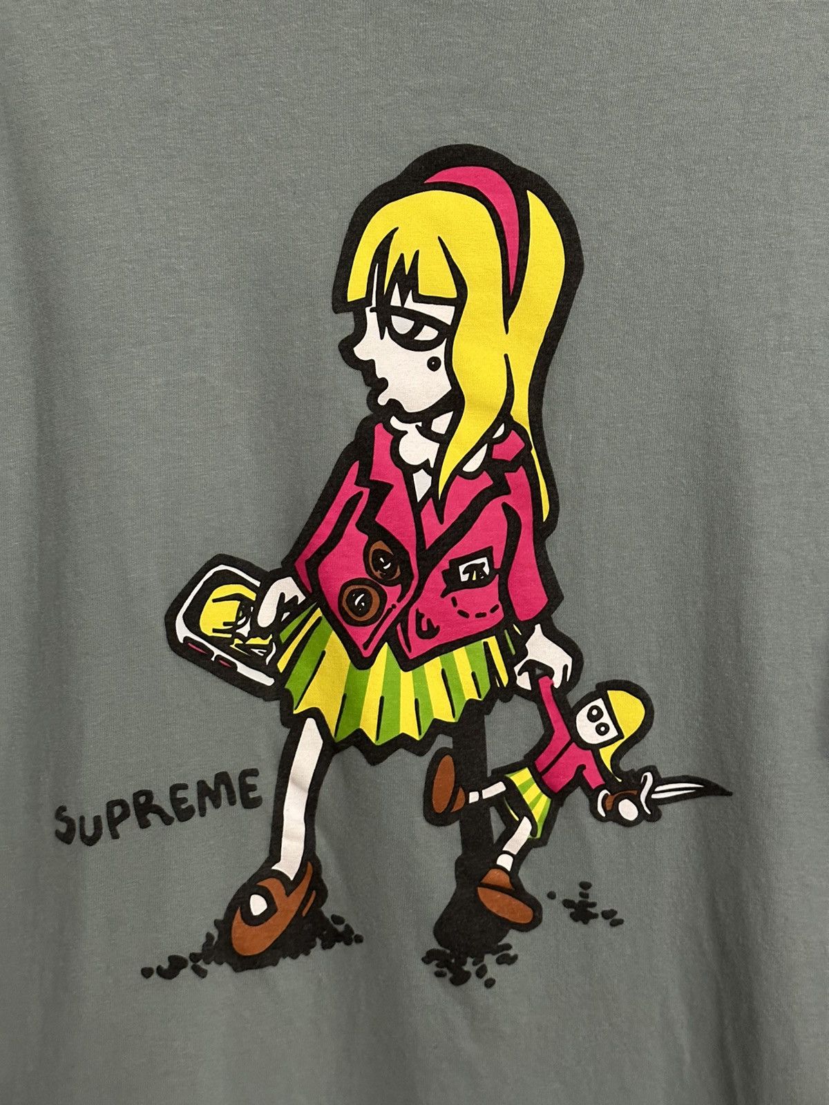 Supreme Suzie Switchblade Tee Dark Sage