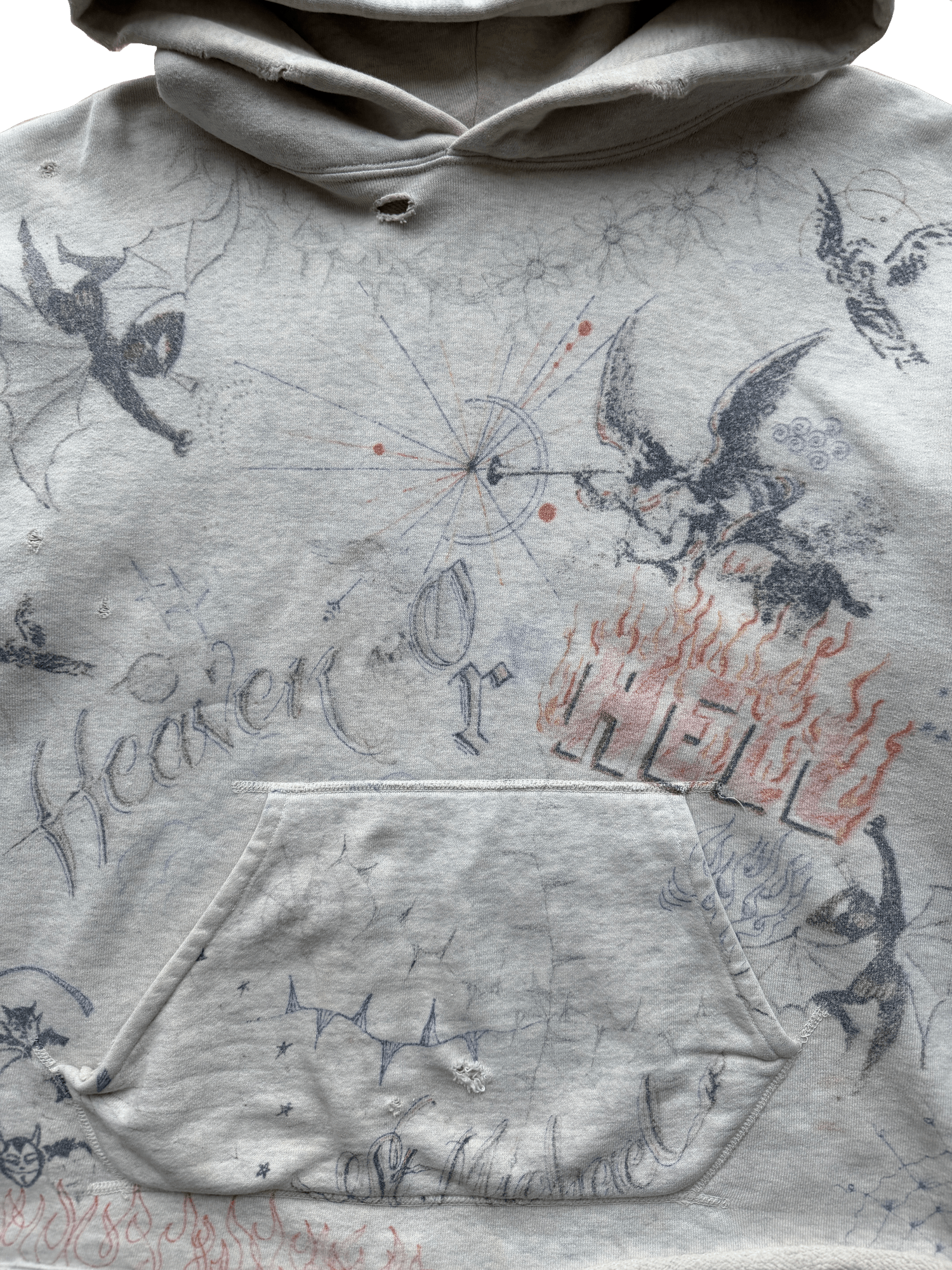 Saint Michael Saint Mxxxxx Dr. Woo Graffiti Hoodie Size US L / EU 52-54 / 3 - 4 Thumbnail