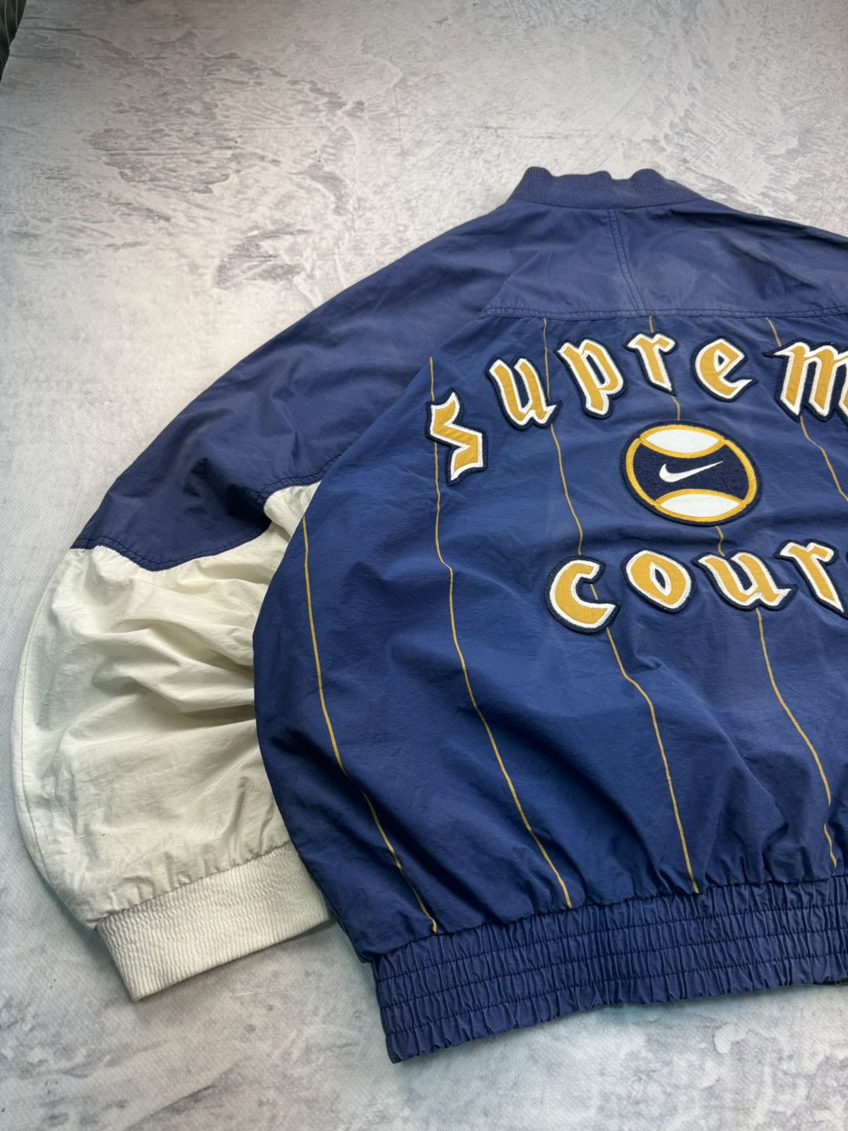 Nike × Nike ACG NIKE SUPREME COURT VINTAGE DOUBLE LOGO OVERSIZE BAGGY JACKET Size US L / EU 52-54 / 3 - 9 Thumbnail