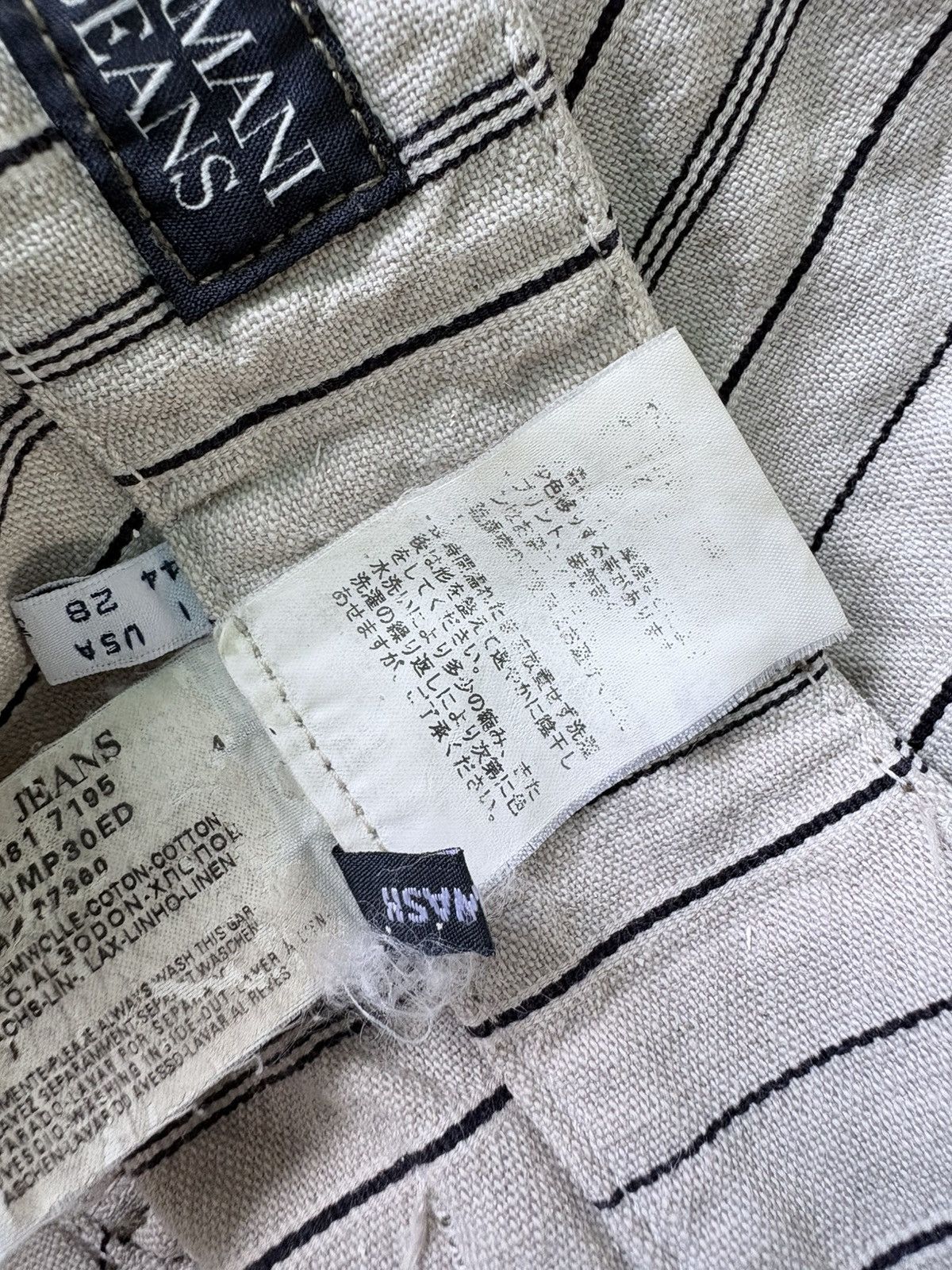 Giorgio Armani Vintage Armani Jeans Linen Trousers Size US 30 / EU 46 - 20 Thumbnail