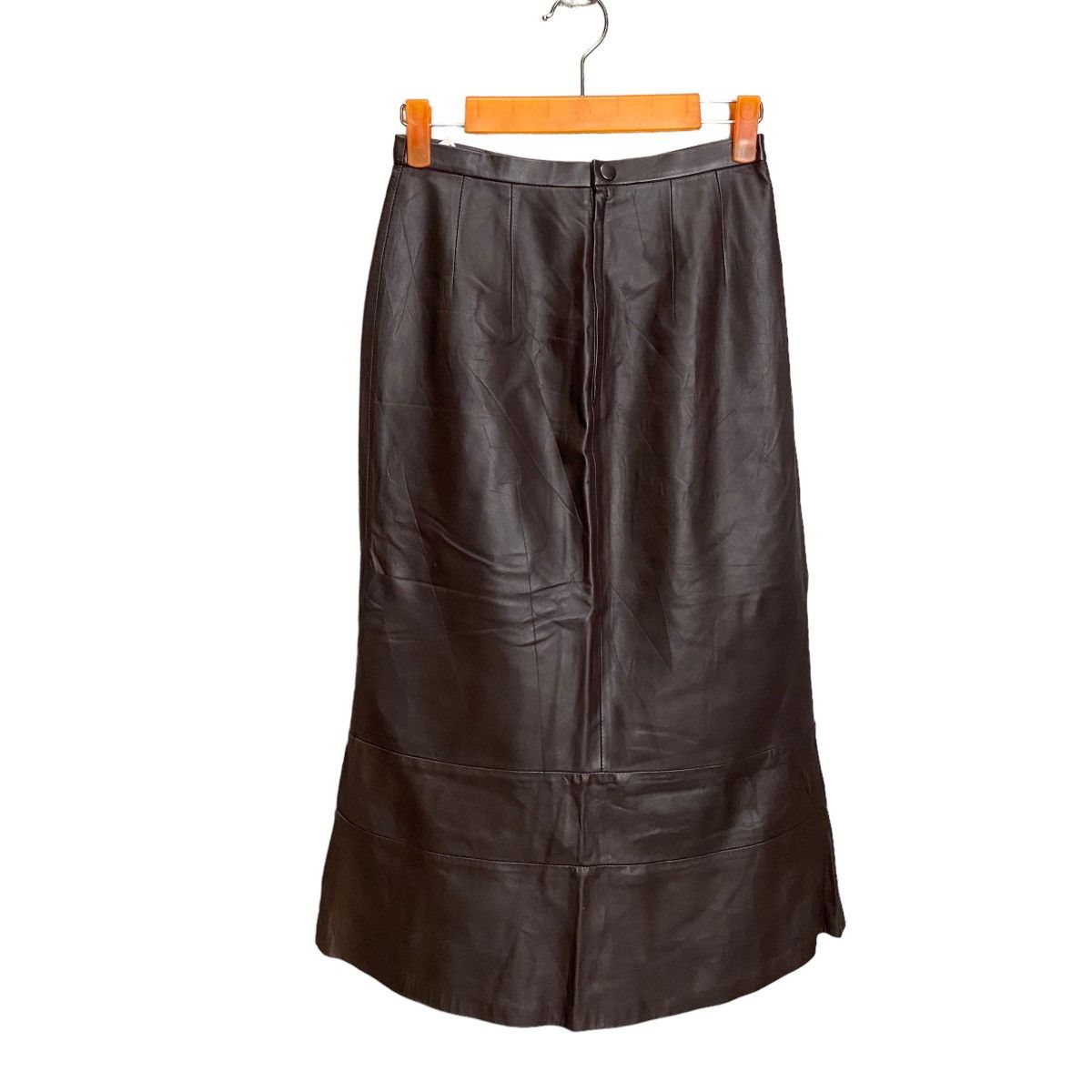 Designer × Japanese Brand Cordier sheep leather midi skirt japan Size 26" / US 2 / IT 38 - 7 Thumbnail