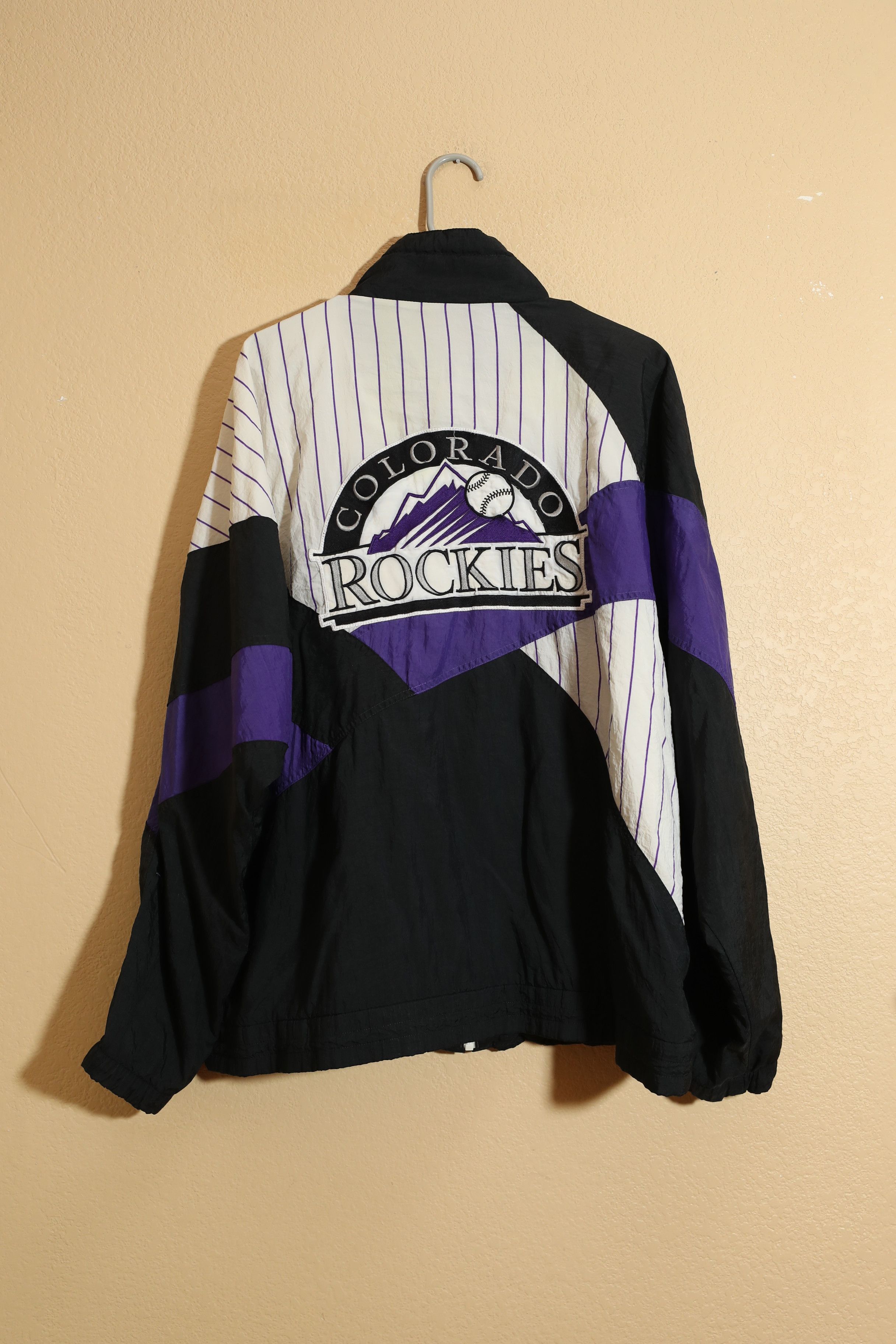 Apex One MLB (Apex One) Colorado Rockies Spell-Out Jacket 1990s (XL) Size US XL / EU 56 / 4 - 2 Thumbnail