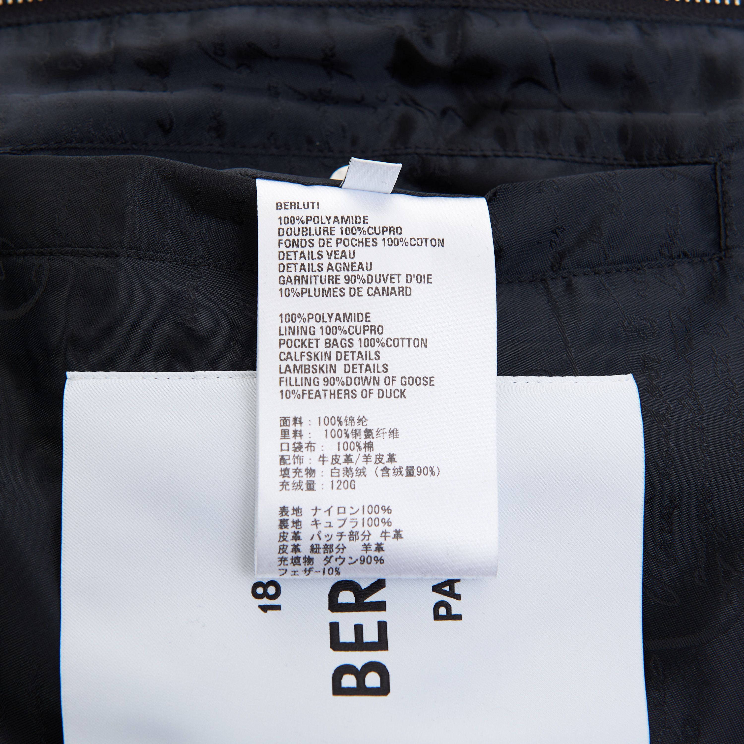 Berluti Scritto Down Jacket In Dark Indigo Blue Size US XL / EU 56 / 4 - 11 Thumbnail