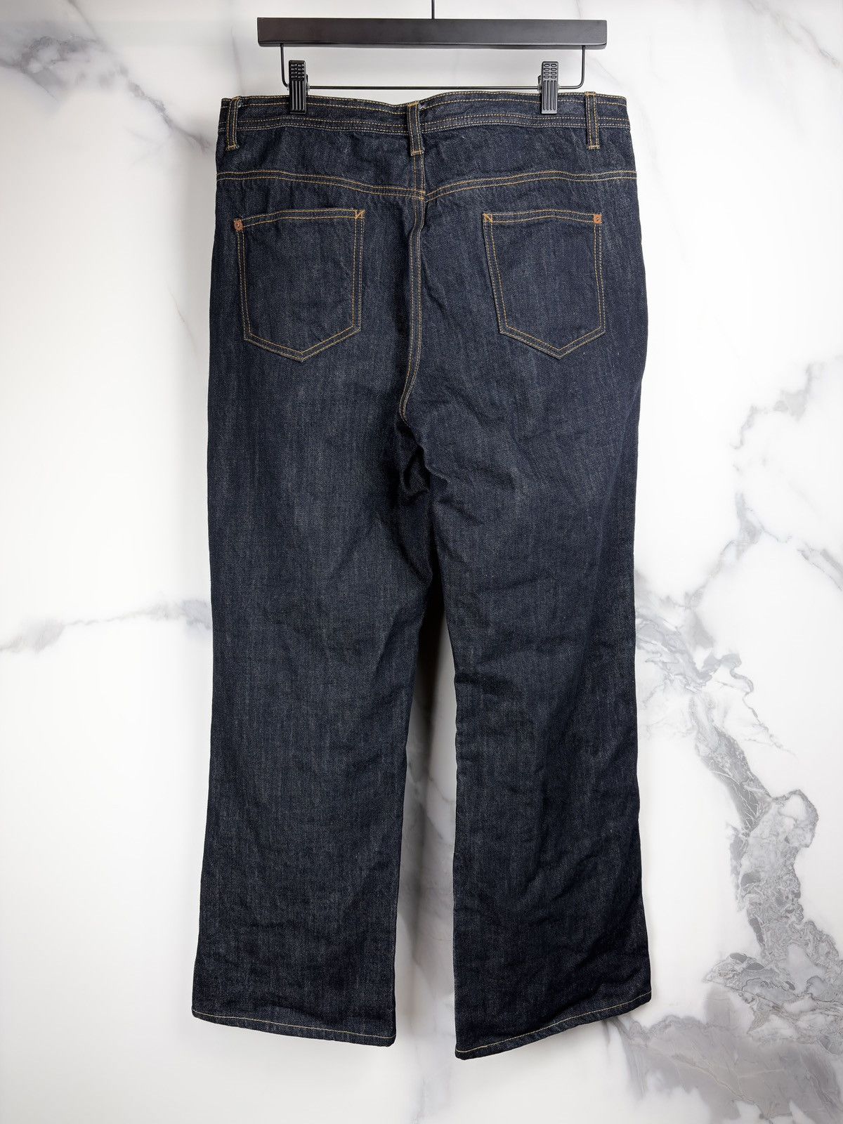 Gucci Gucci Tom Ford Horsebit Wide Leg Dark Indigo Denim Jeans Size US 34 / EU 50 - 2 Thumbnail