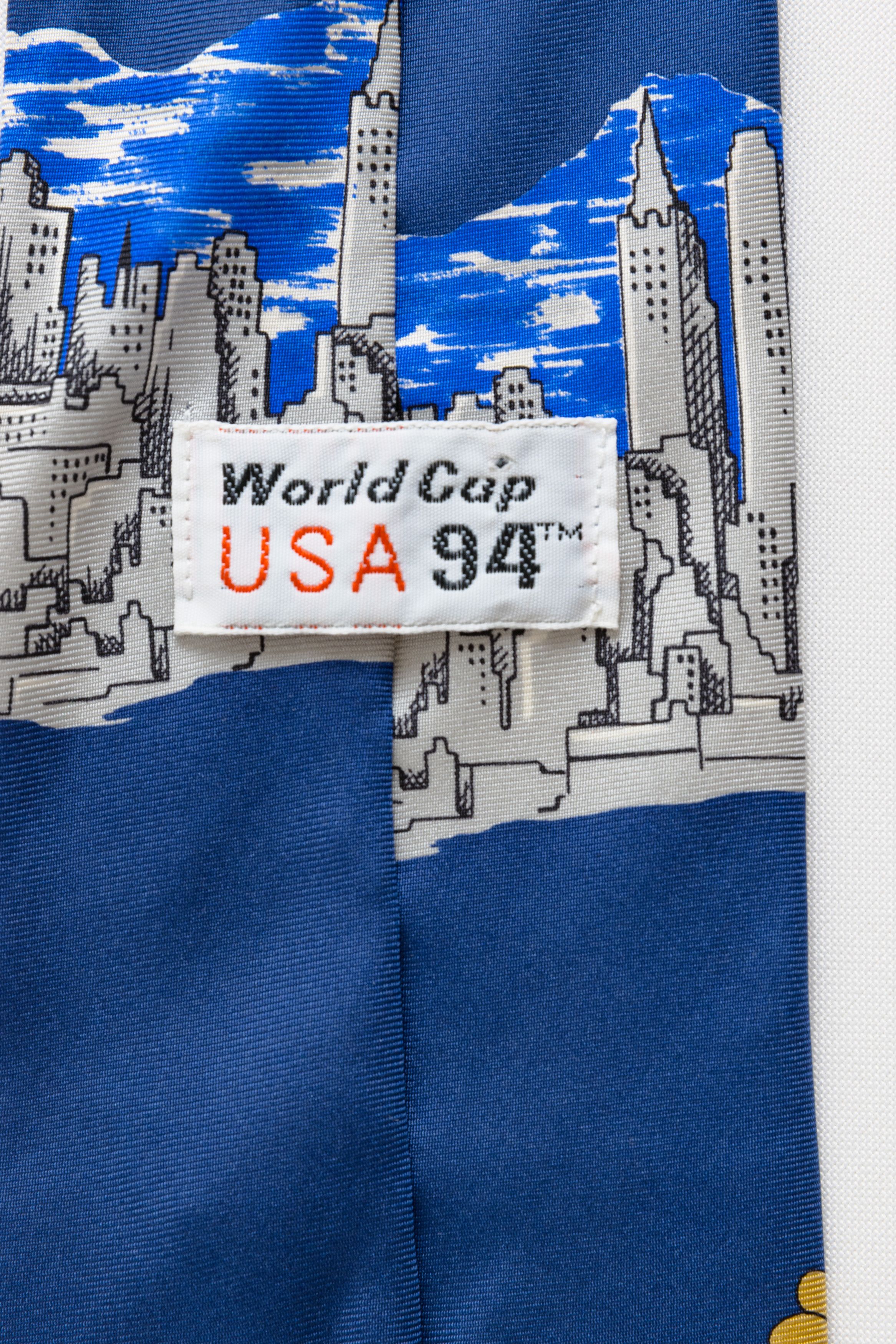 Vintage Worlds Cup 94 Tie silk abstract print necktie 023 Size ONE SIZE - 6 Thumbnail