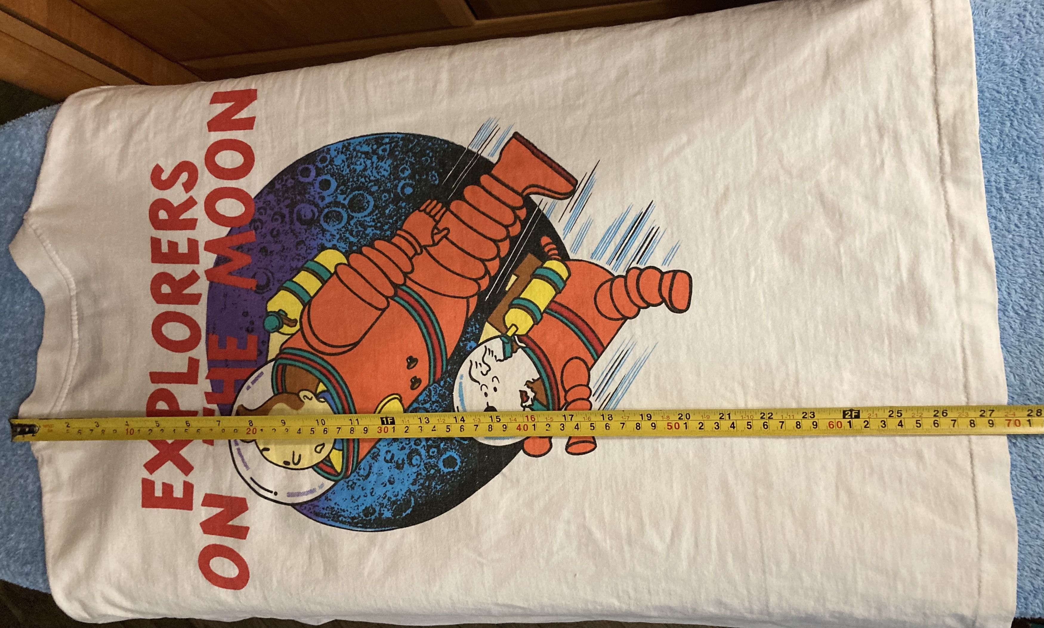 Cartoon Network Rare Vintage 90-s Tin Tin explorers Single Stitch T-shirt Size US L / EU 52-54 / 3 - 9 Thumbnail