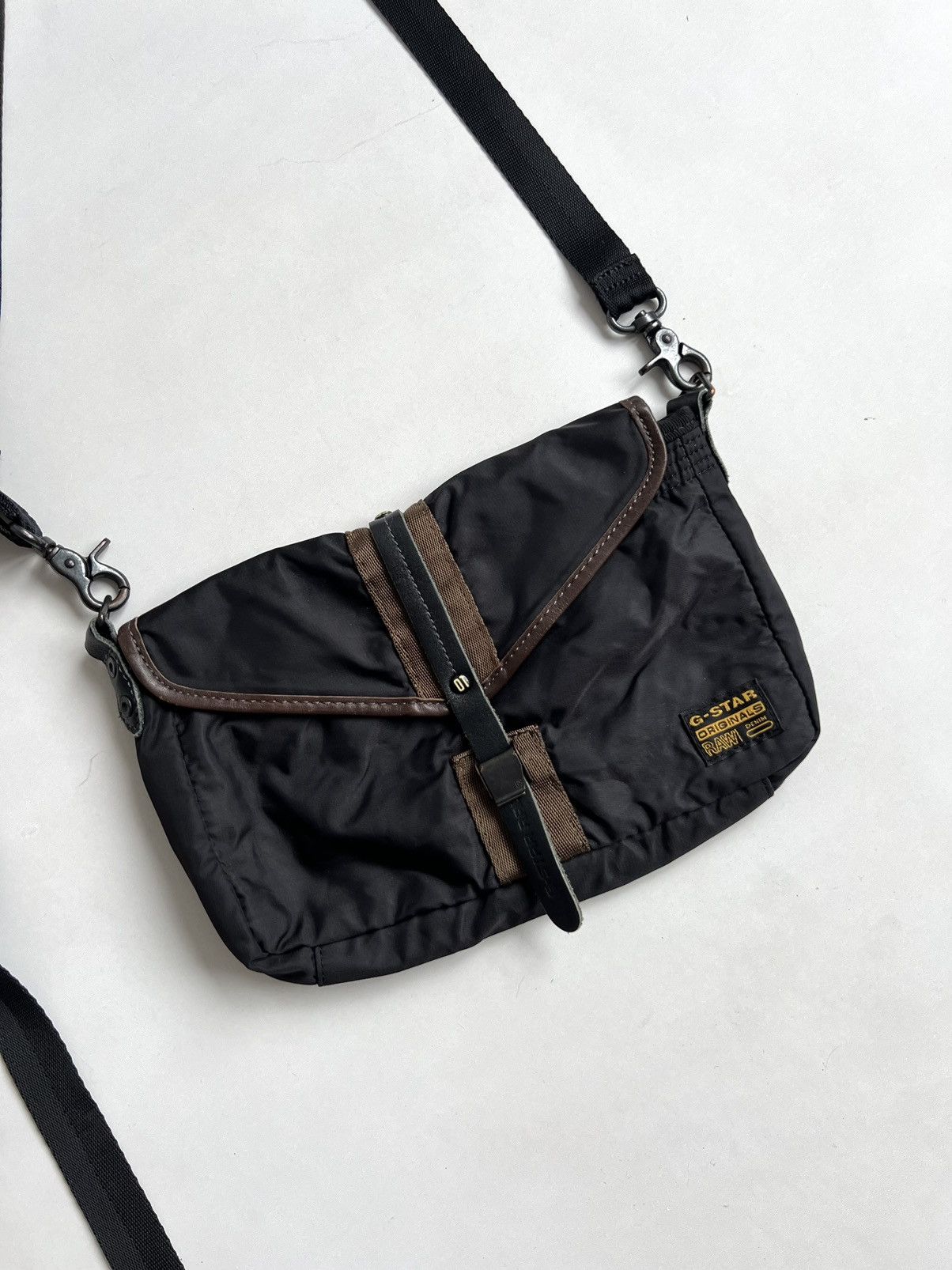 G-Star × Vintage Vintage Y2K G-Star Nylon Messenger Bag Size ONE SIZE - 4 Thumbnail