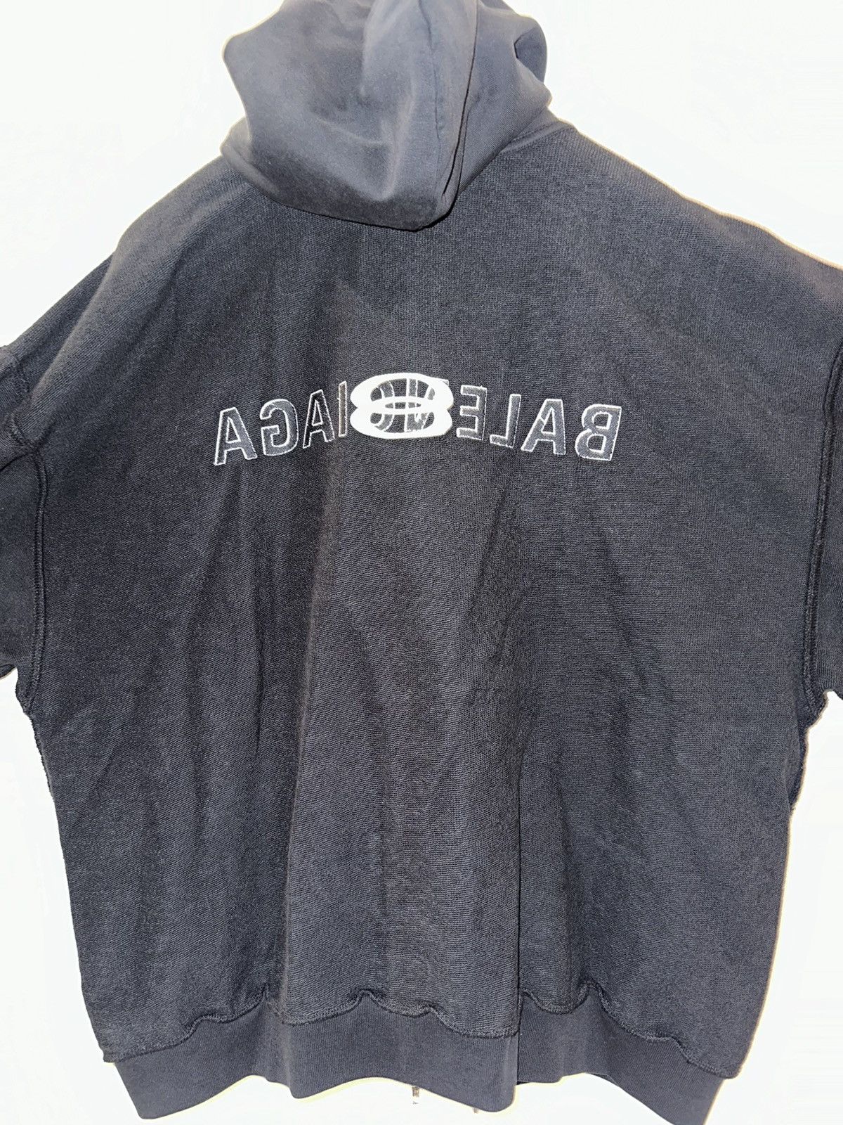Balenciaga Balenciaga Inside-Out Logo Zip Hoodie Size US XS / EU 42 / 0 - 5 Thumbnail