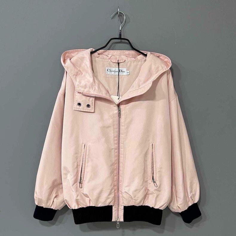 Dior Dior Pink hooded zipper jacket 2503-Nextarrow Size XXS / US 00 / IT 34 - 1 Thumbnail