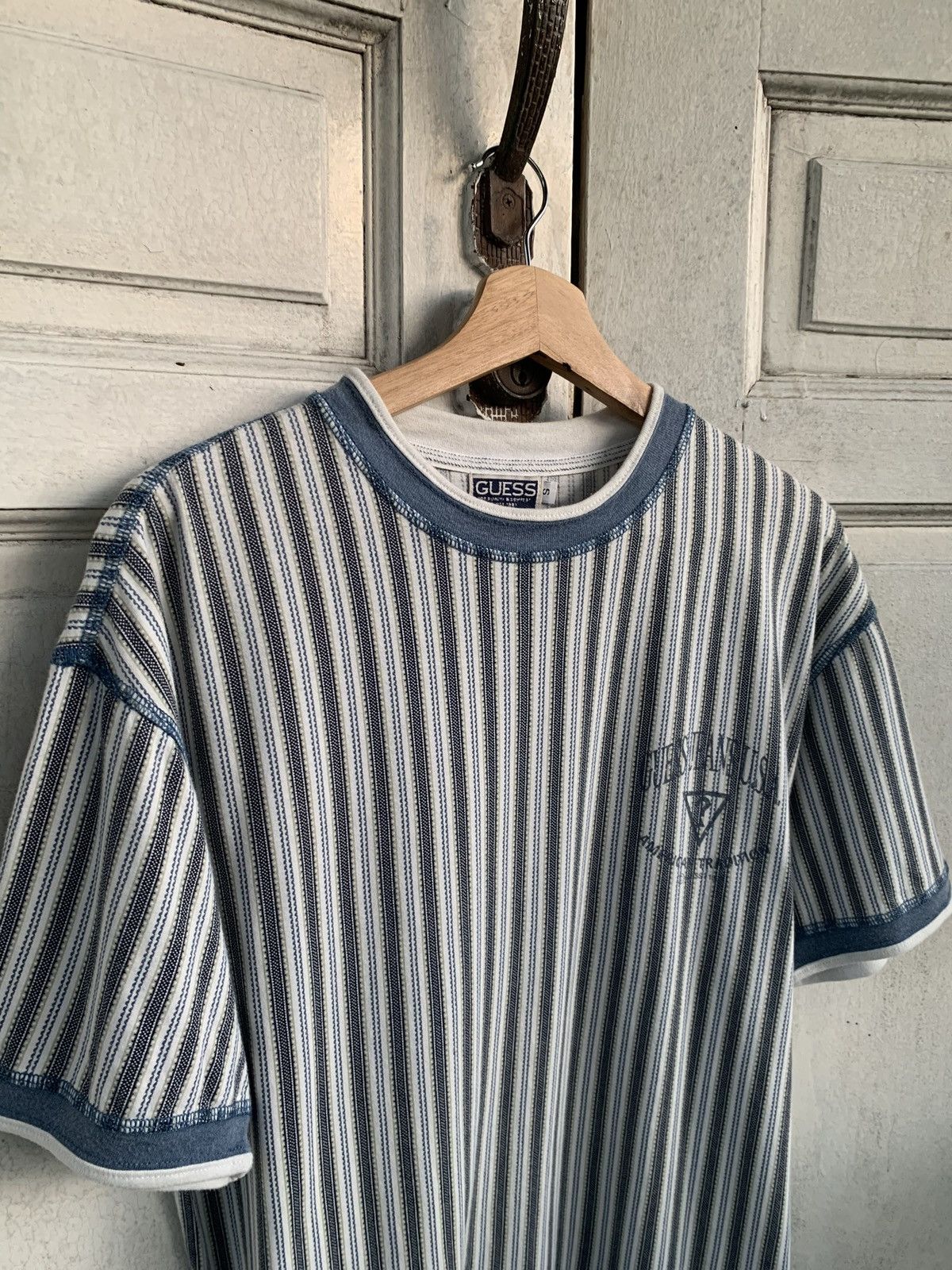 Guess Retro Guess Stripe Ringer Size US L / EU 52-54 / 3 - 3 Thumbnail