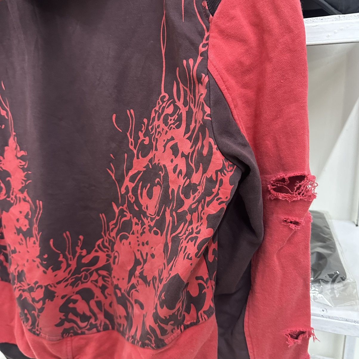 If Six Was Nine GRUNGE EMO HOODIE DISTRESSED JAPANESE BRAND Size US L / EU 52-54 / 3 - 7 Thumbnail