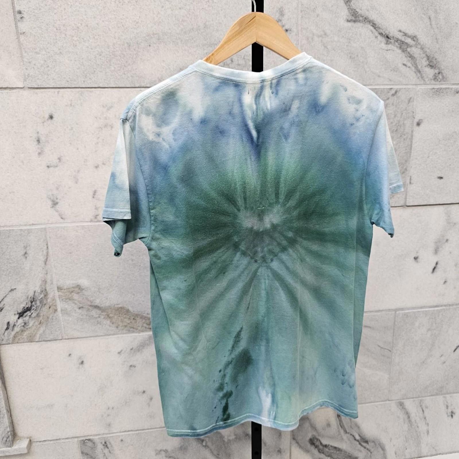Other Handmade Tie-Dye Whilte Blue and Green T-shirt Size US M / EU 48-50 / 2 - 4 Thumbnail