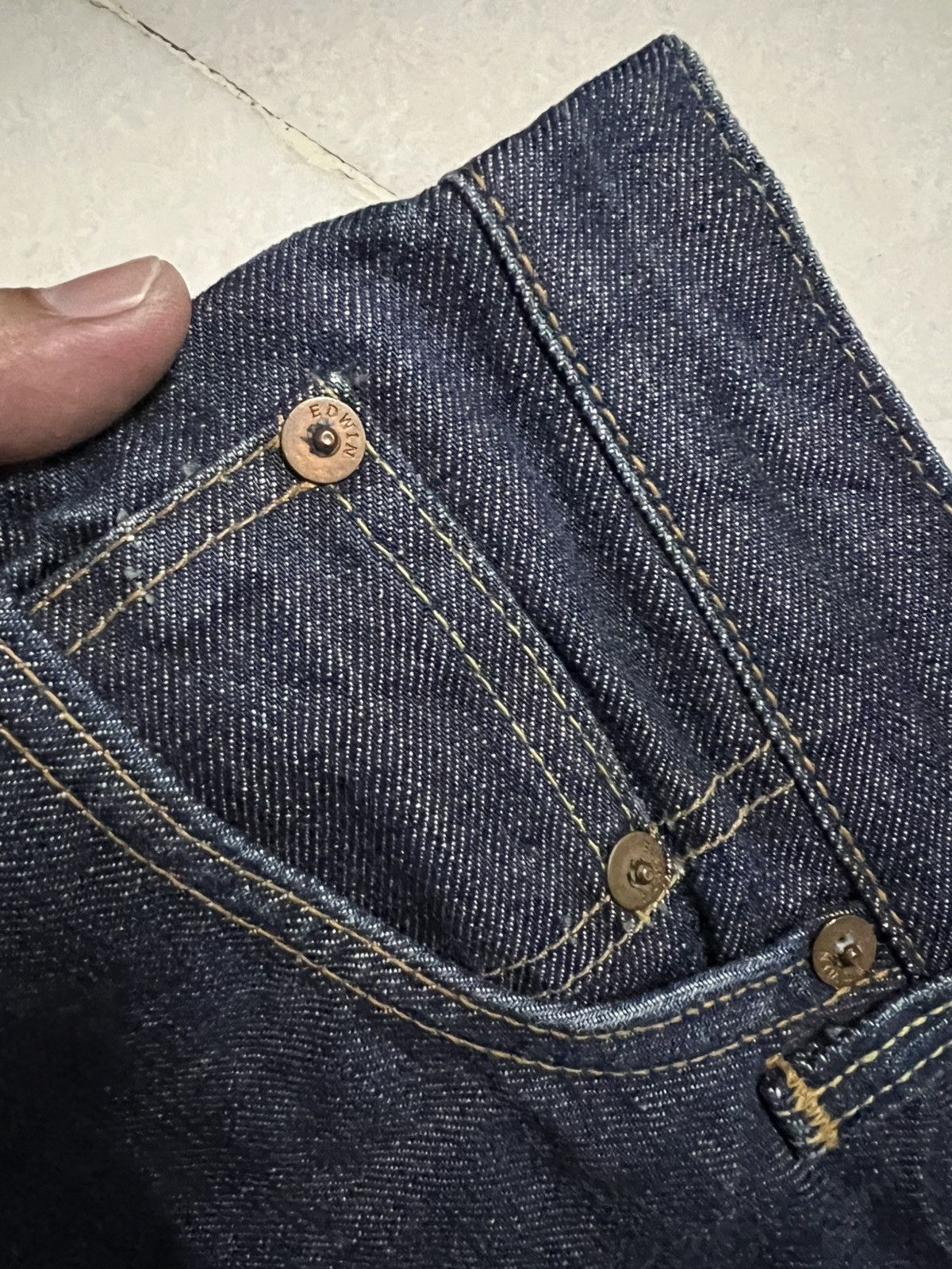 Japanese Brand 💥Flare💥90s Edwin 800SX Distress Bell Bottom Flare Jean Size US 29 - 11 Thumbnail
