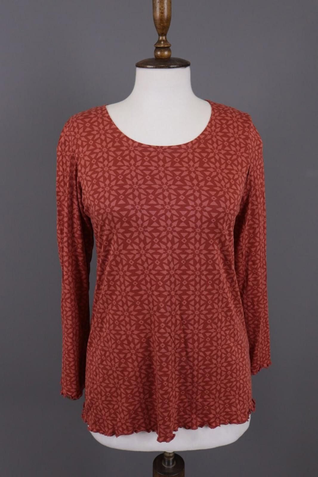 Gudrun Sjorden Red Printed Tunic Shirt Size Size S