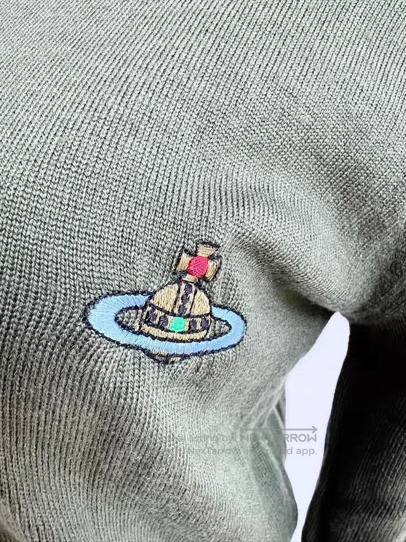 Vivienne Westwood Vivienne Westwood Olive Green Saturn Knit Top with Buttons Size M / US 6-8 / IT 42-44 - 6 Thumbnail