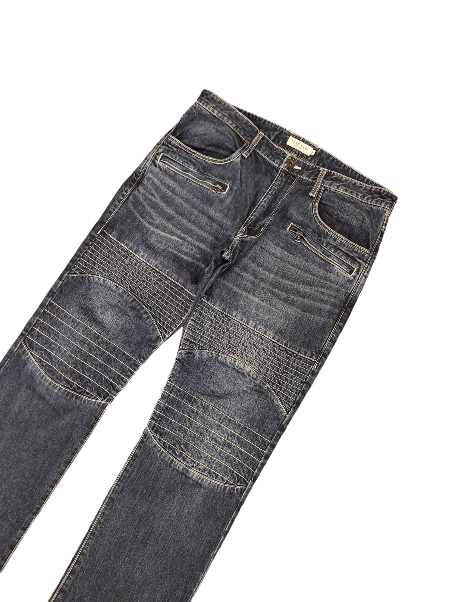 Avirex Avirex Type Blue Double Knee Denim Jeans Size US 37 - 6 Thumbnail