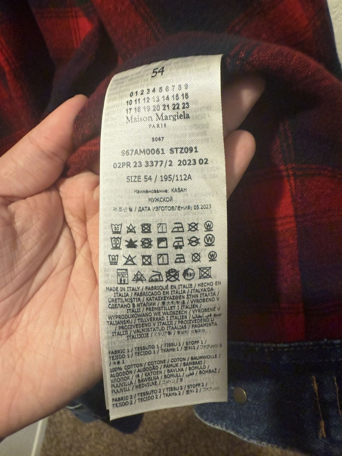Maison Margiela × Pendleton Maison Margiela Pendleton Distressed Denim Jacket Size US XL / EU 56 / 4 - 4 Thumbnail