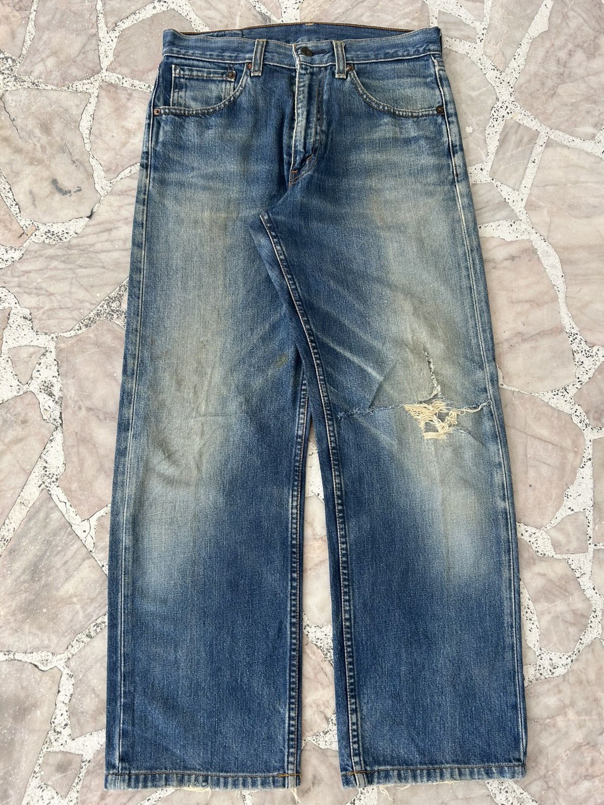 Levi's Levis 503 90s Vintage Distress Denim Size US 29 - 1 Thumbnail