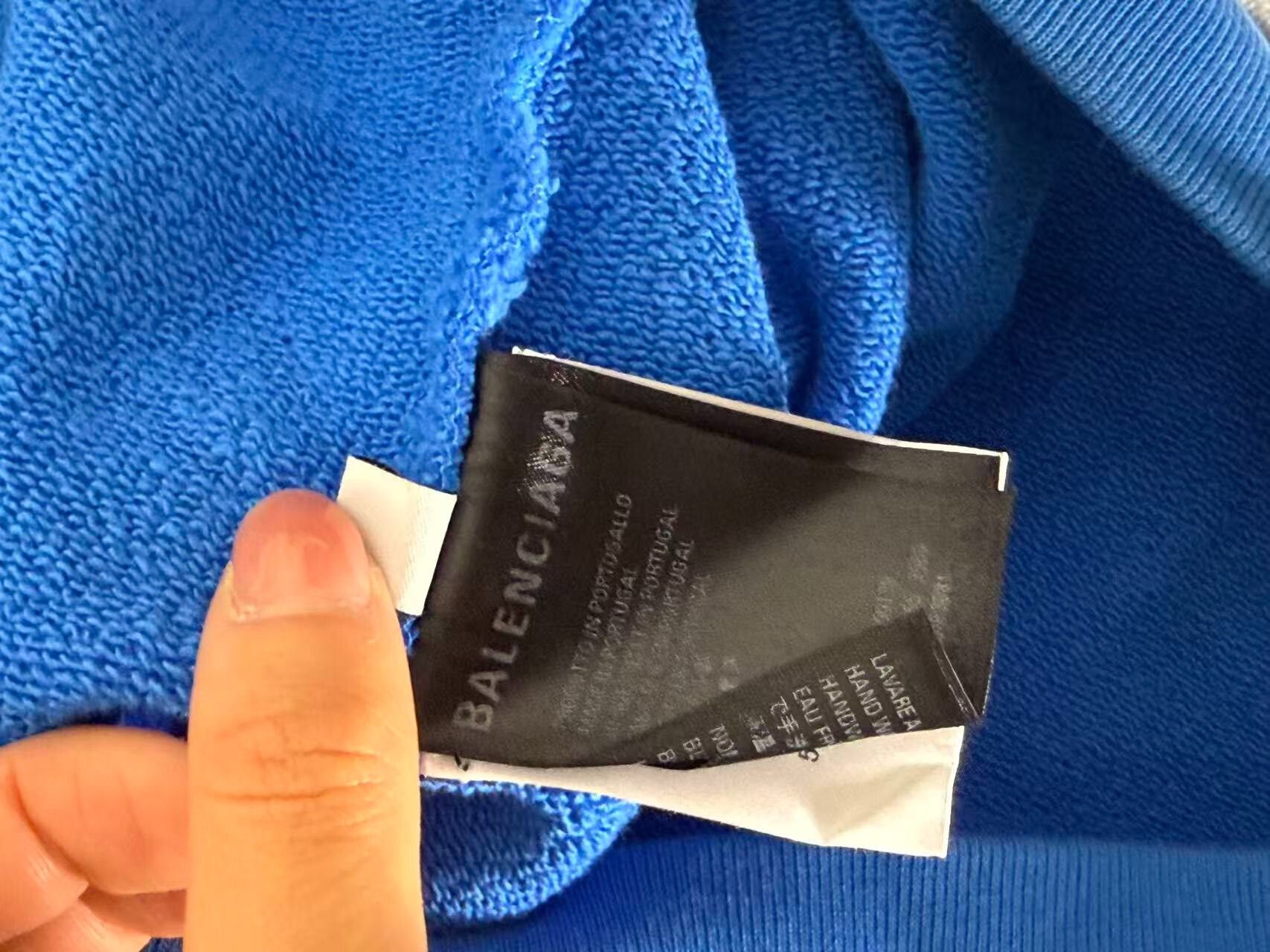 Balenciaga balenciaga blue hoodie with logo Size US S / EU 44-46 / 1 - 5 Thumbnail