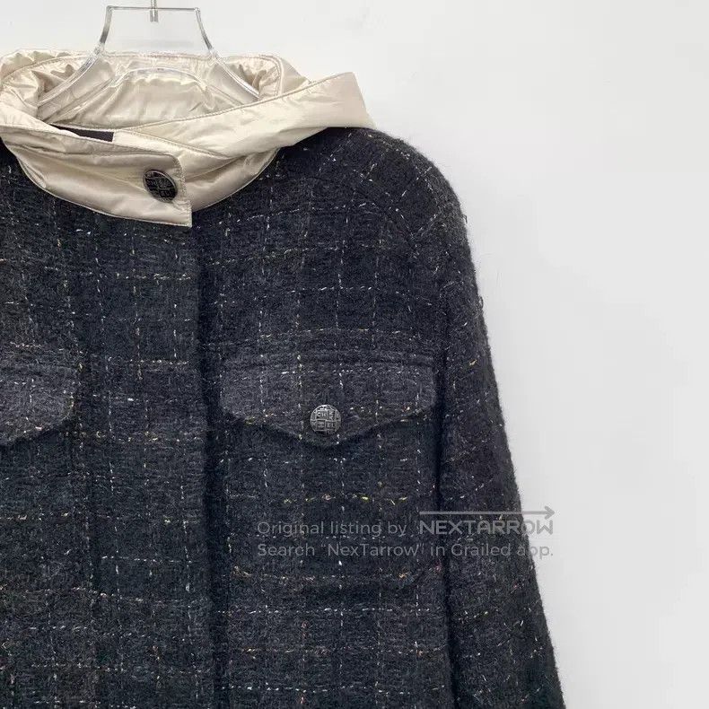 Chanel Chanel Black golden wool braided tweed hooded long-sleeved Size XS / US 0-2 / IT 36-38 - 3 Thumbnail