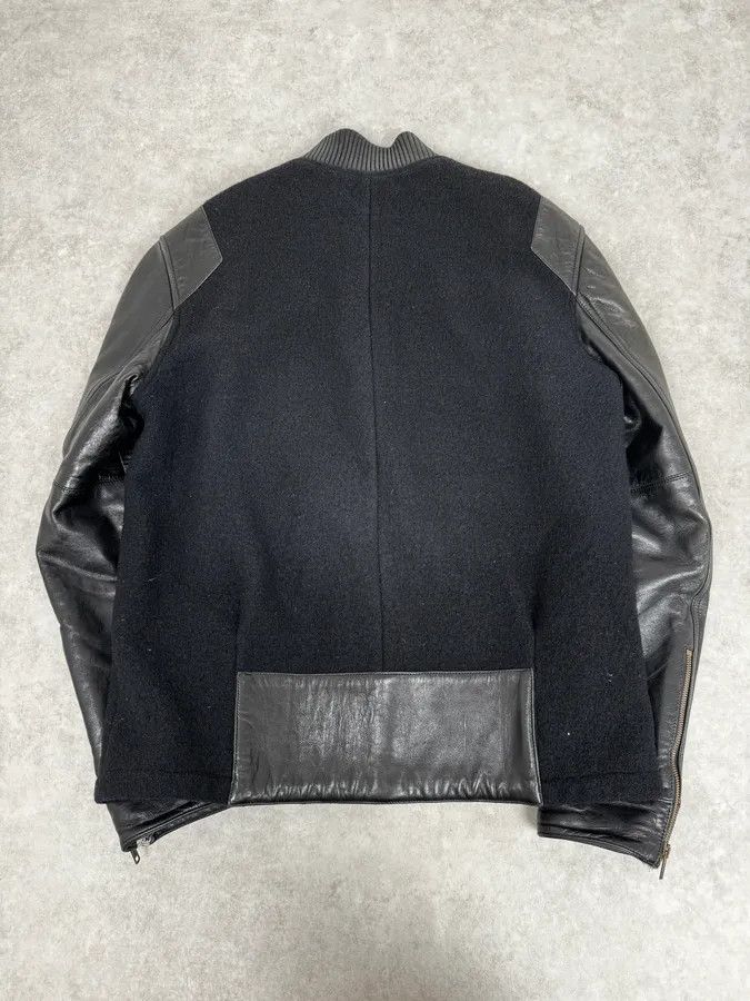 Givenchy AW2013 Givenchy Black Leather Sleeves Bomber Teddy Jacket by Riccardo Tisci Size US M / EU 48-50 / 2 - 4 Thumbnail