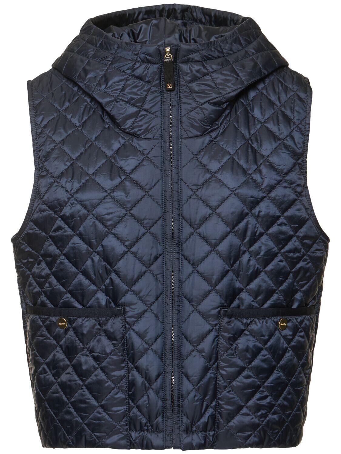 Max Mara MAX MARA Lily $845 Blue Vest New Size XS / US 0-2 / IT 36-38 - 4 Thumbnail