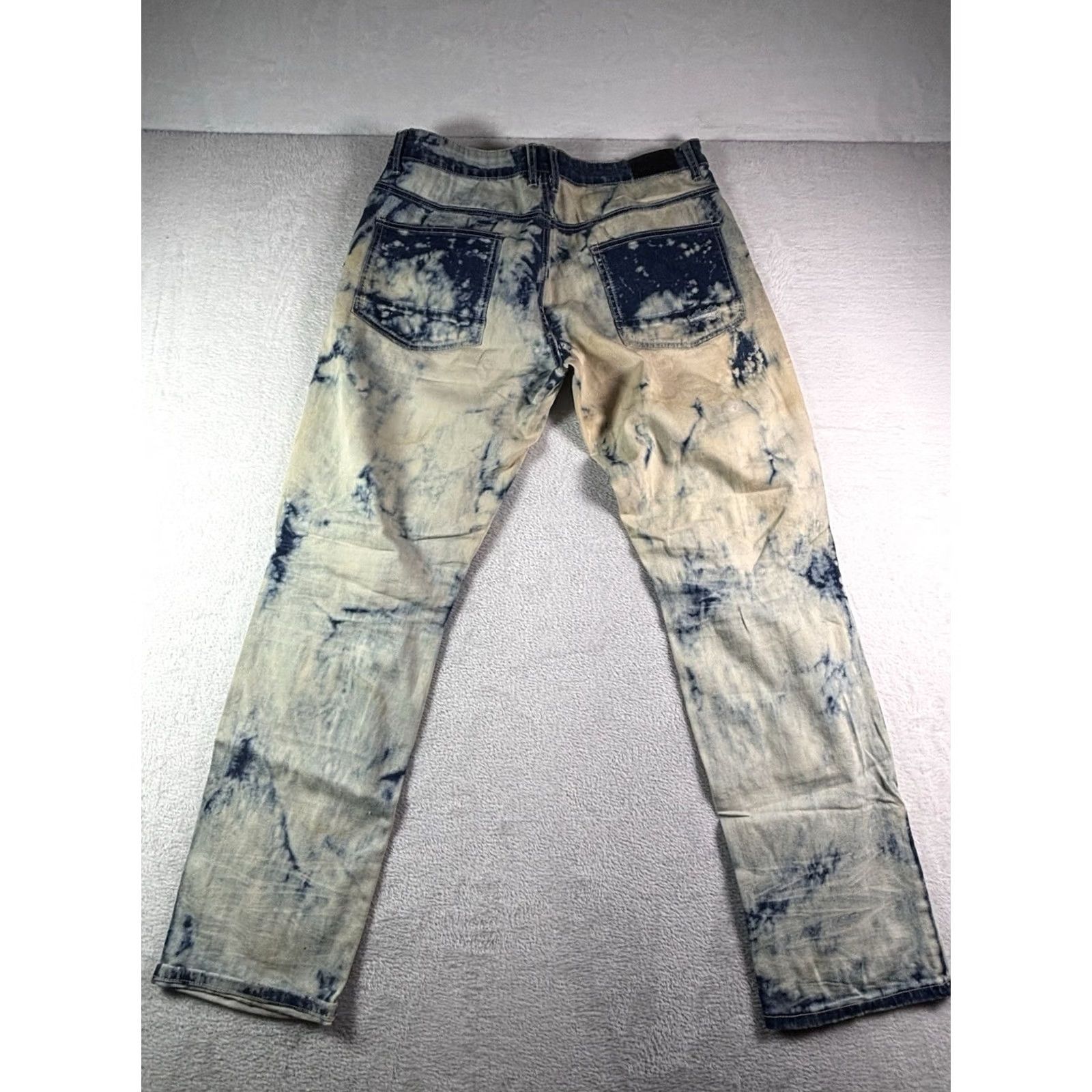 Vintage Gray Earth Jeans Men’s Regular 34x32 Acid Washed Distressed Denim Blue White 5-Pocket Zipper Vintage: No Size US 34 / EU 50 - 2 Thumbnail