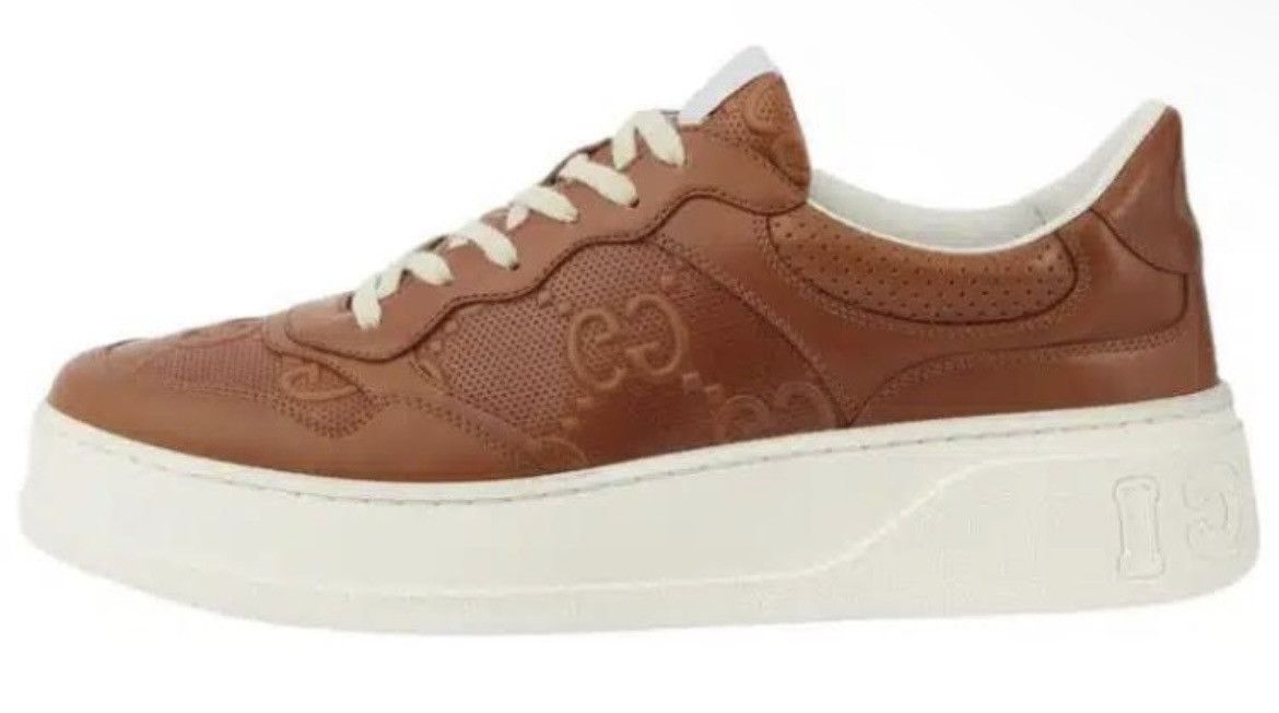 Gucci Gucci GG Logo Embossed Sneaker Size US 12 / EU 45 - 3 Thumbnail