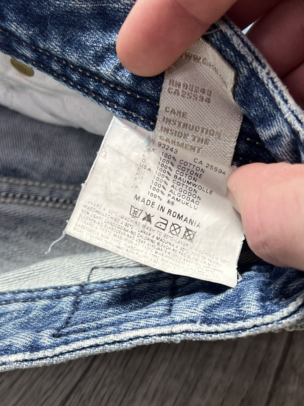 Hysteric Glamour Crazy Vintage Diesel Y2k Japan Dragons If Six Was Nine Jeans Size US 31 - 10 Thumbnail