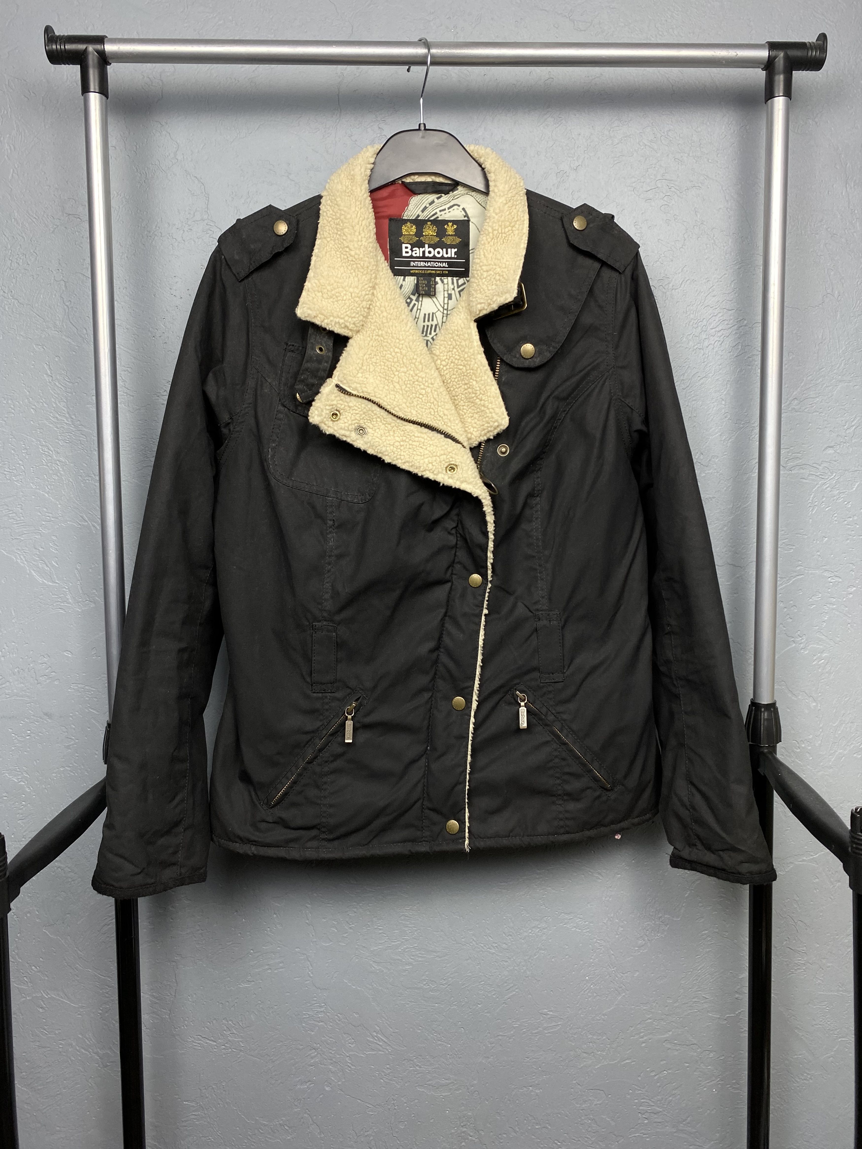 Barbour × Vintage Barbour Matlock Vintage Womens WAX Biker Jacket Size XL / US 12-14 / IT 48-50 - 1 Thumbnail