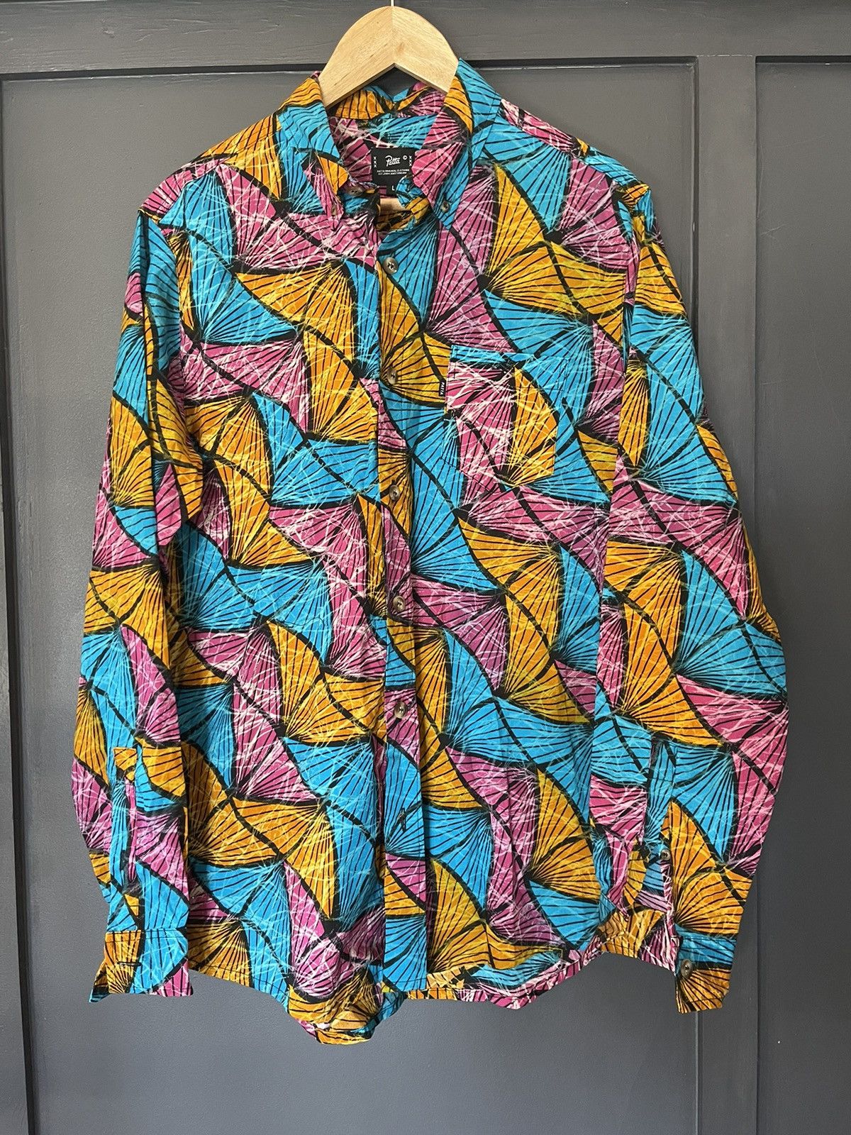 Patta Patta multicoloured acid cotton shirt Size US L / EU 52-54 / 3 - 1 Thumbnail