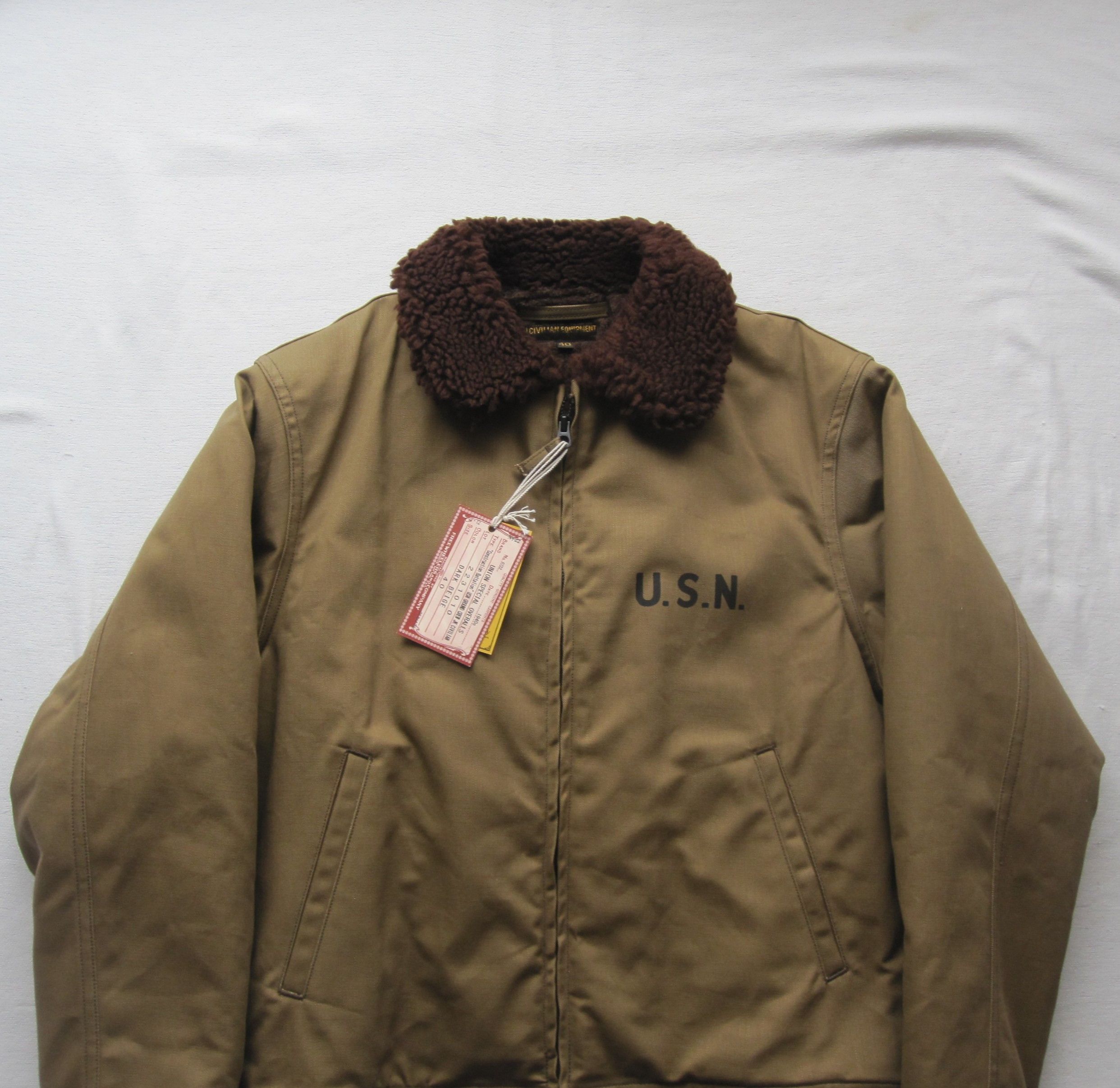 Freewheelers “USN GROUND CREW JACKET” 40 CIVILIAN MODEL Size US M / EU 48-50 / 2 - 7 Thumbnail
