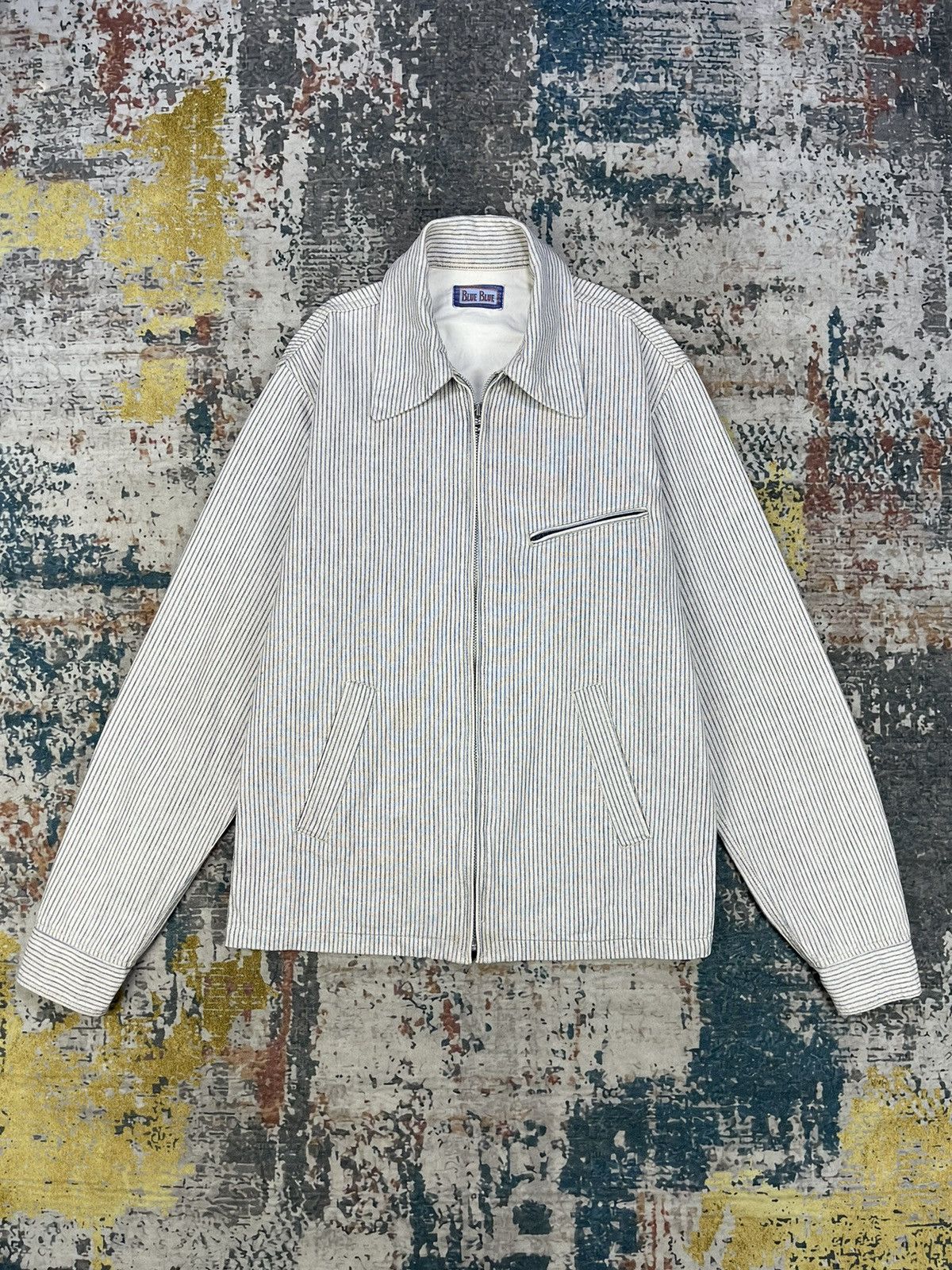 Blue Blue Japan Vtg Blue Blue Japan Hickory Stripe Work Jacket Size US XS / EU 42 / 0 - 5 Thumbnail