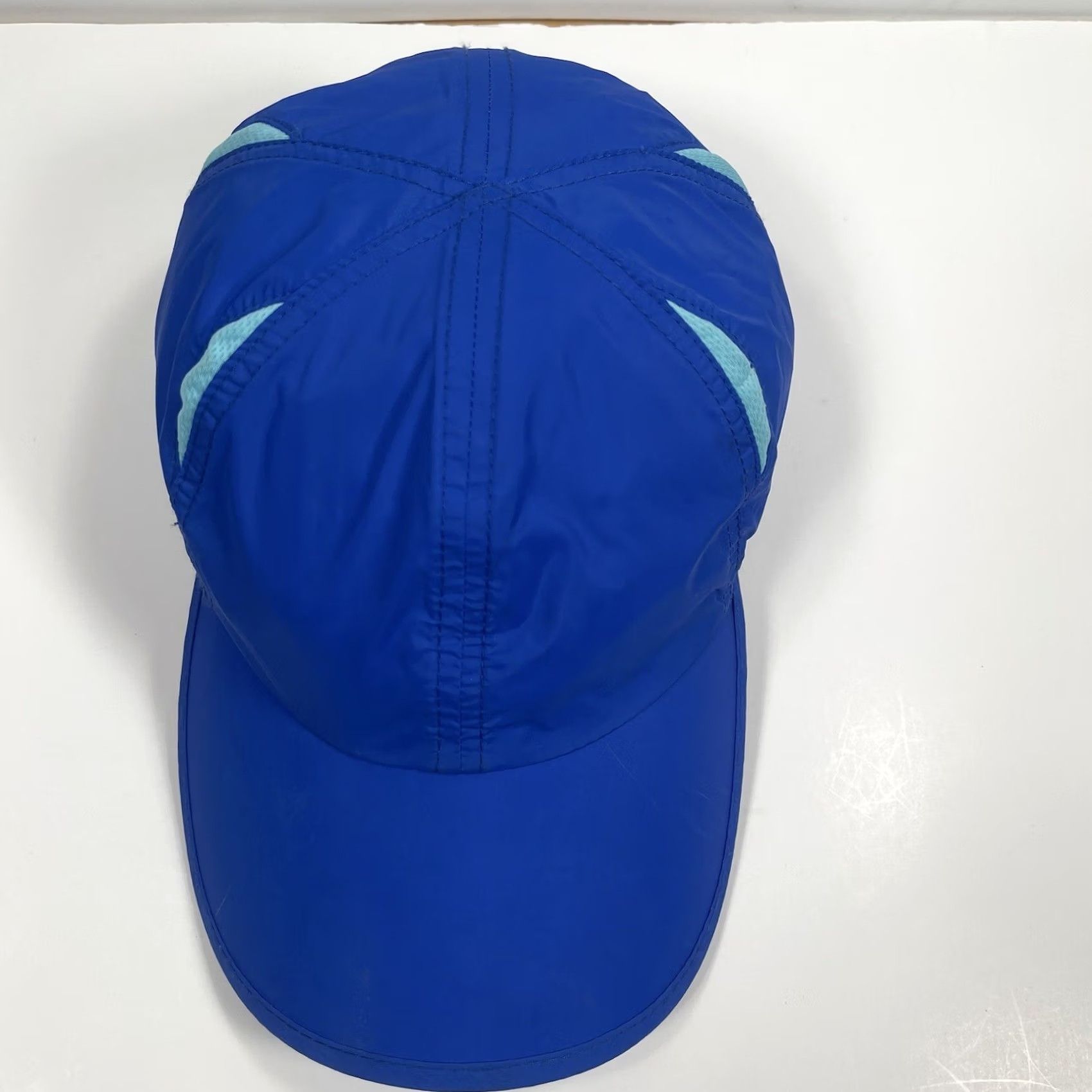 Vintage SO Hat Baseball Cap Adult Adjustable Blue 100% Polyester Vented Triathlon Running Cap Unisex Adults Accessories Mens Womens Size ONE SIZE - 3 Thumbnail